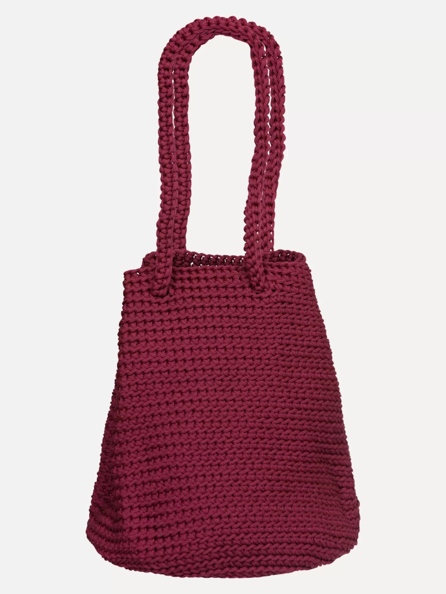 Les Soeurs Crochet Shopper Ellie Bordeaux Clearance