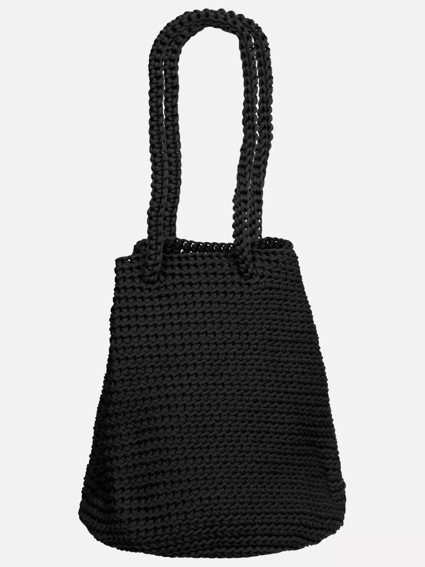 Les Soeurs Crochet Shopper Ellie Black New