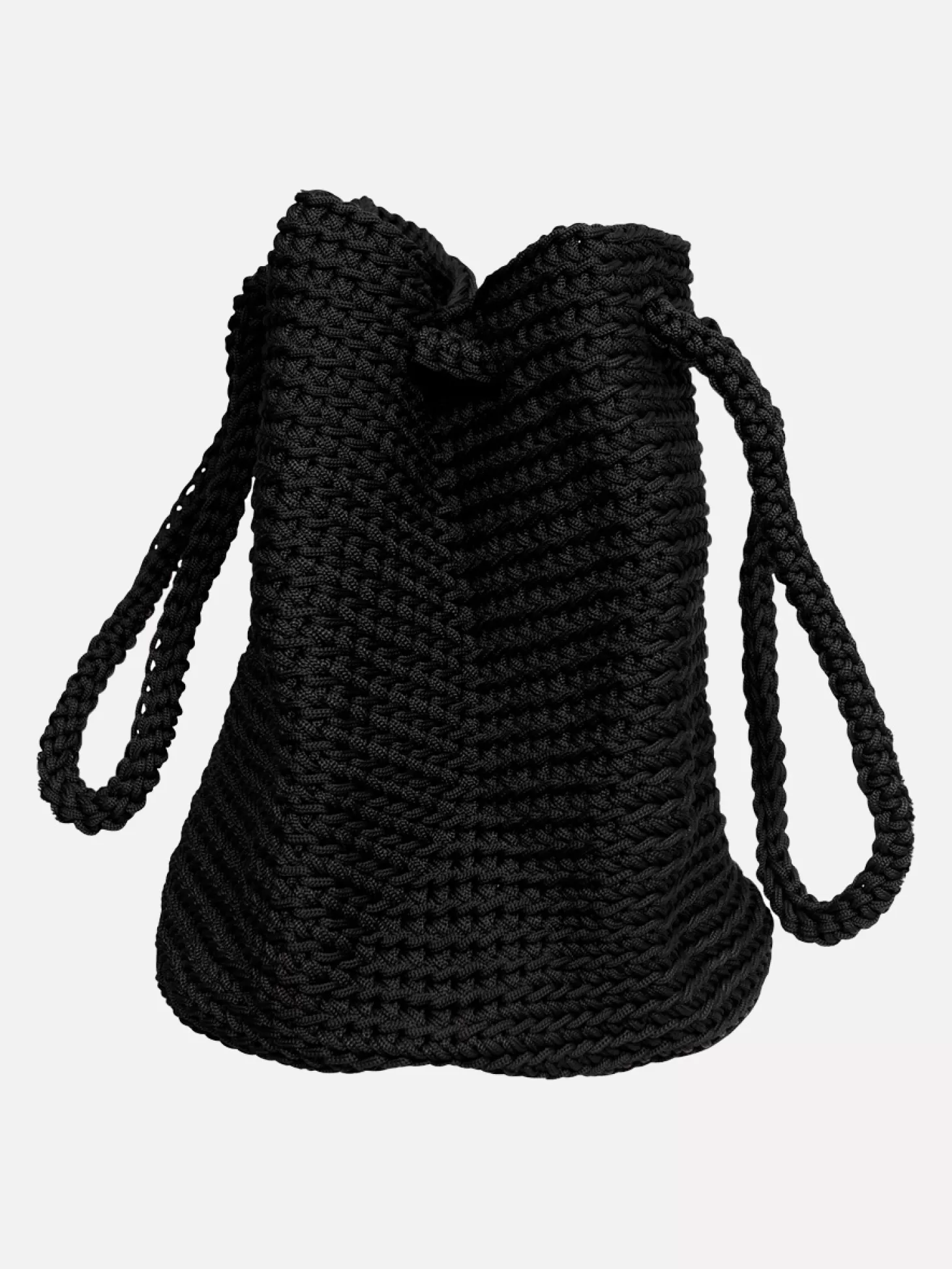 Les Soeurs Crochet Shopper Ellie Black New