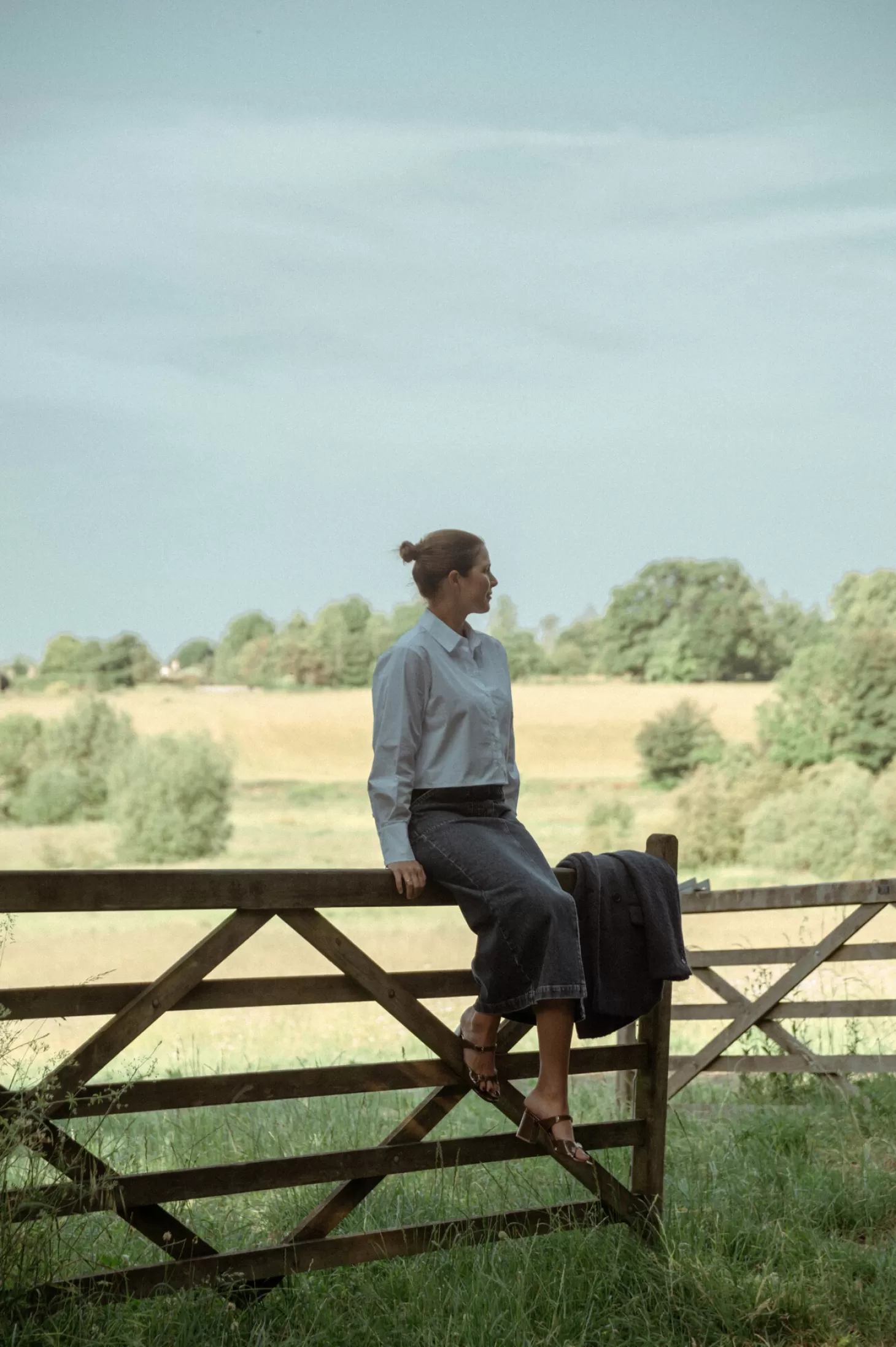Les Soeurs Cropped Hemd Ashton White Sale