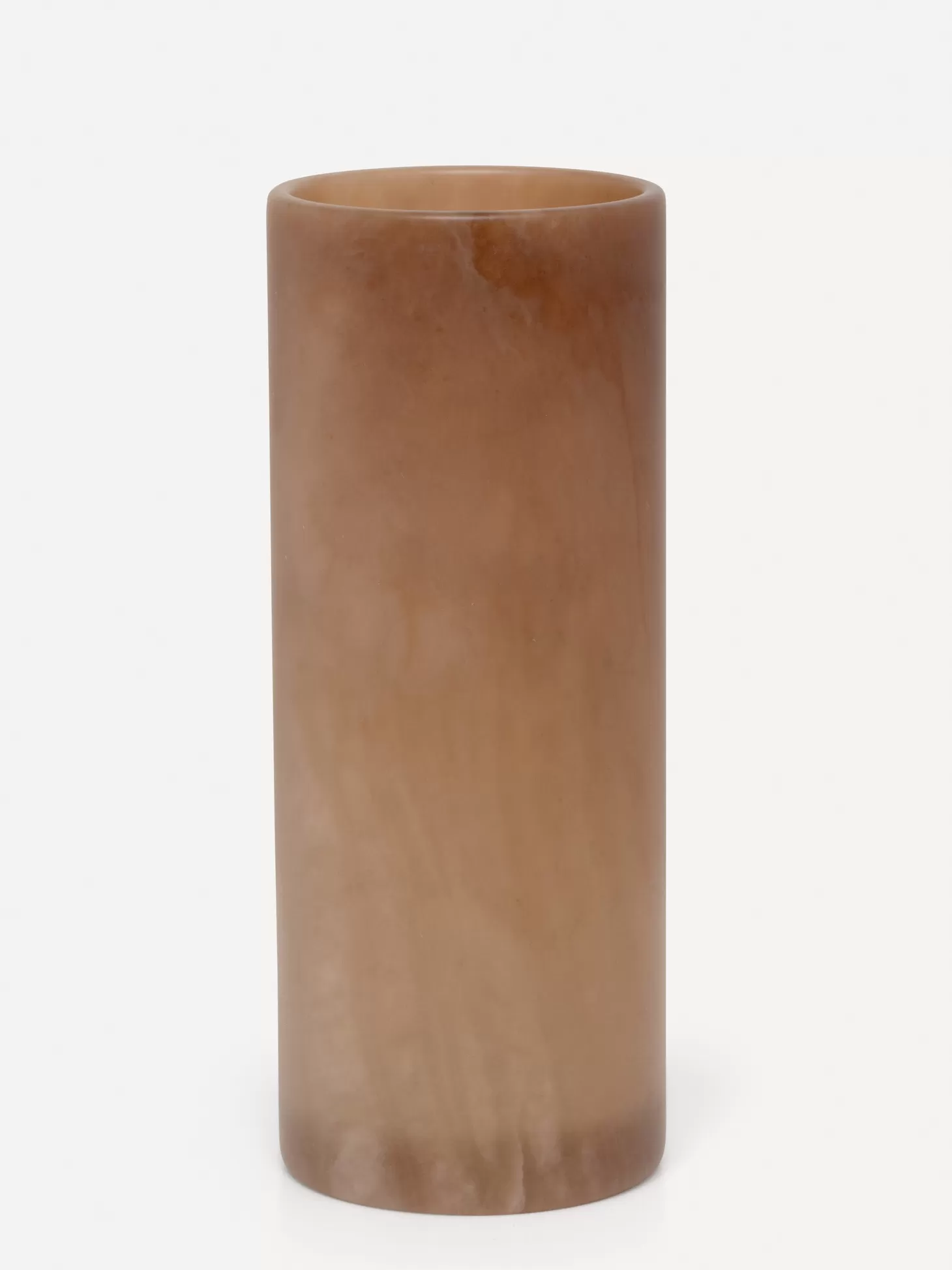Les Soeurs Cylinder Alabaster Kaarsenhouder (Large) Tabac Fashion