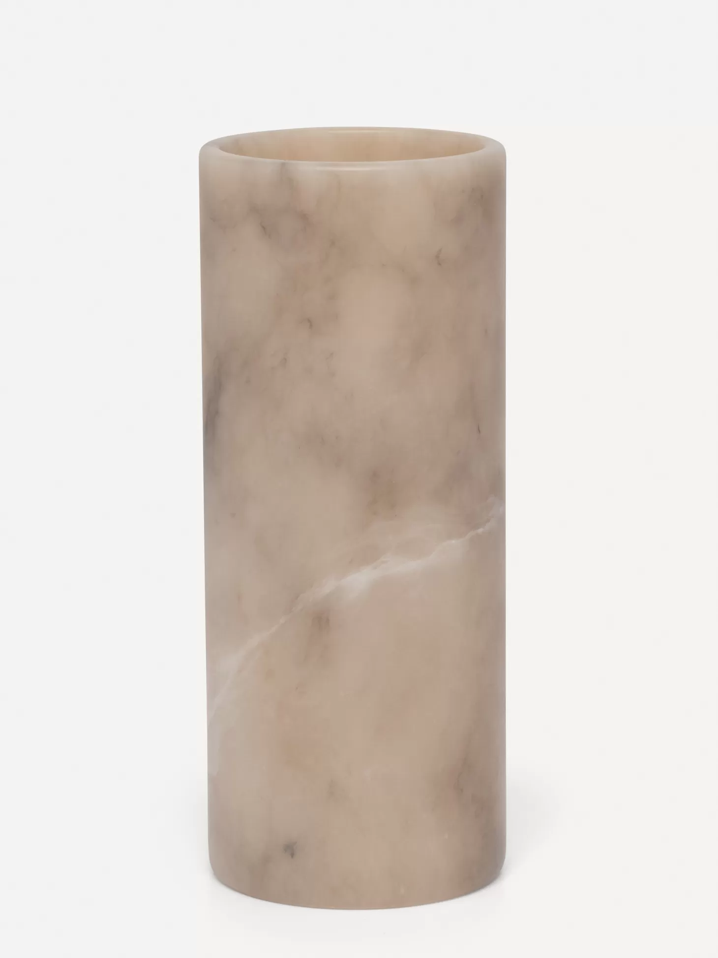 Les Soeurs Cylinder Alabaster Kaarsenhouder (Large) Tabac Fashion