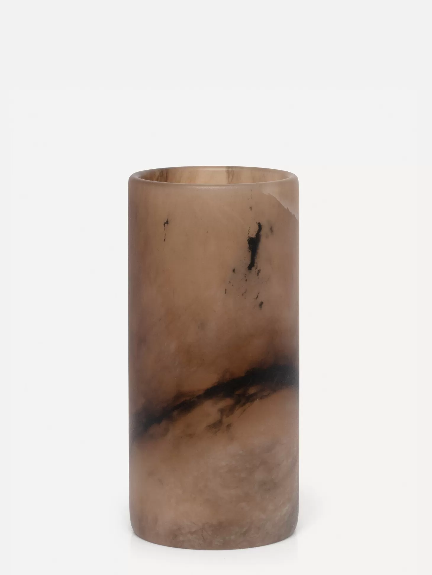 Les Soeurs Cylinder Alabaster Kaarsenhouder (Medium) Tabac Outlet