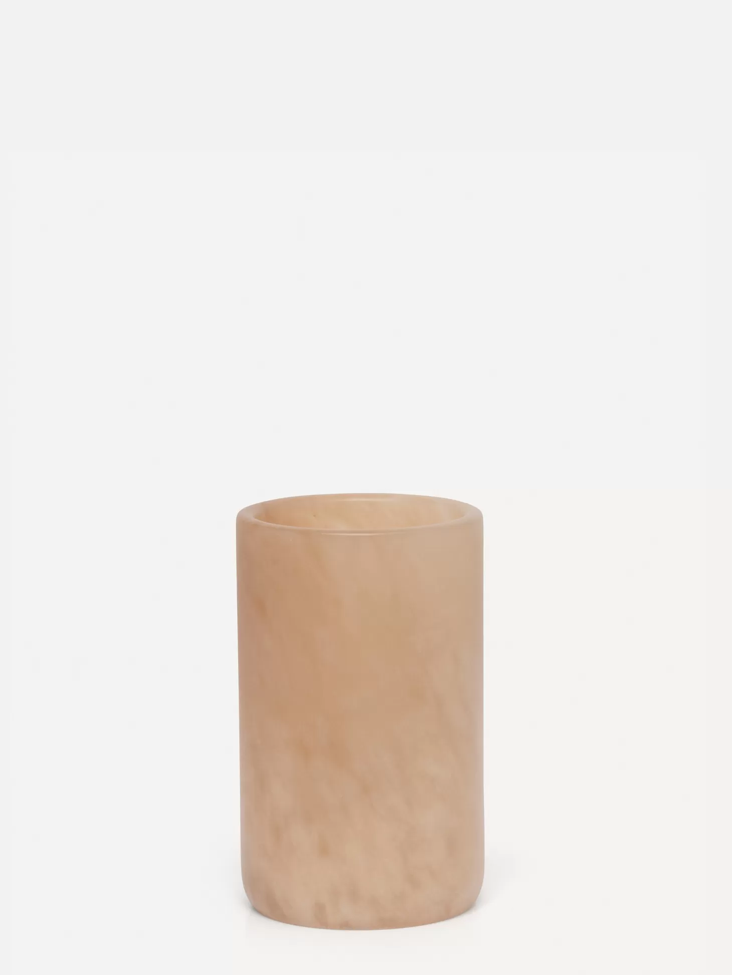 Les Soeurs Cylinder Alabaster Kaarsenhouder (Small) Tabac Sale