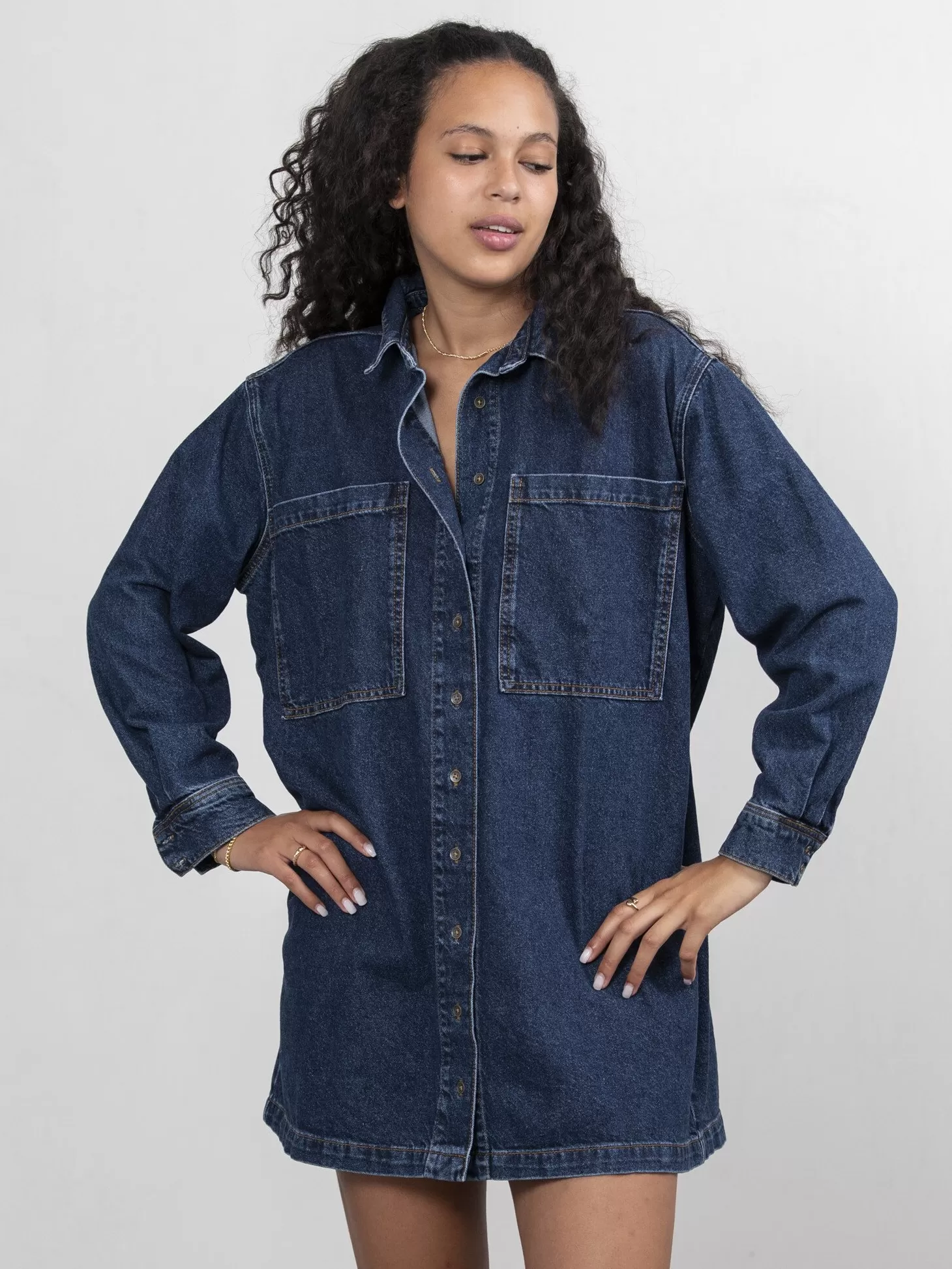 denim_jurk_abby_3.webp Les Soeurs Denim Jurk Abby Dark Blue Denim Store