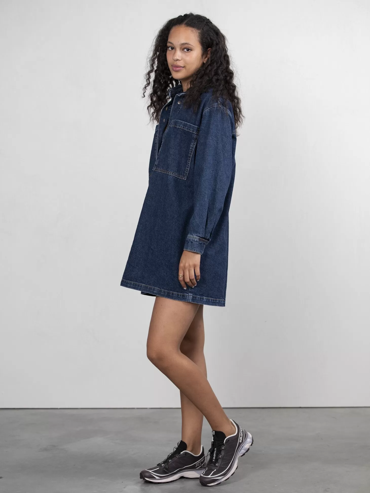 denim_jurk_abby_4.webp Les Soeurs Denim Jurk Abby Dark Blue Denim Store