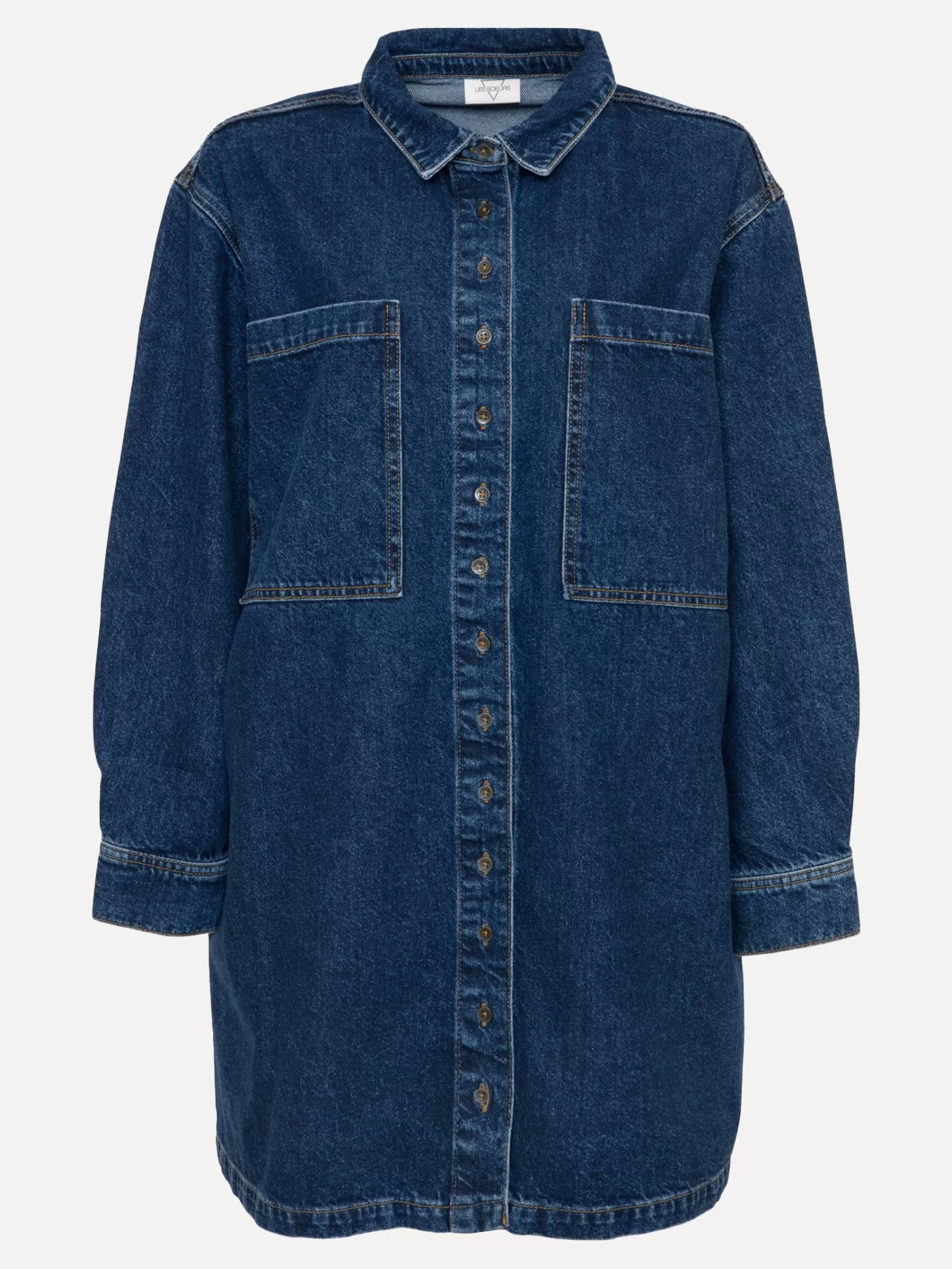 denim_jurk_abby_6.webp Les Soeurs Denim Jurk Abby Dark Blue Denim Store
