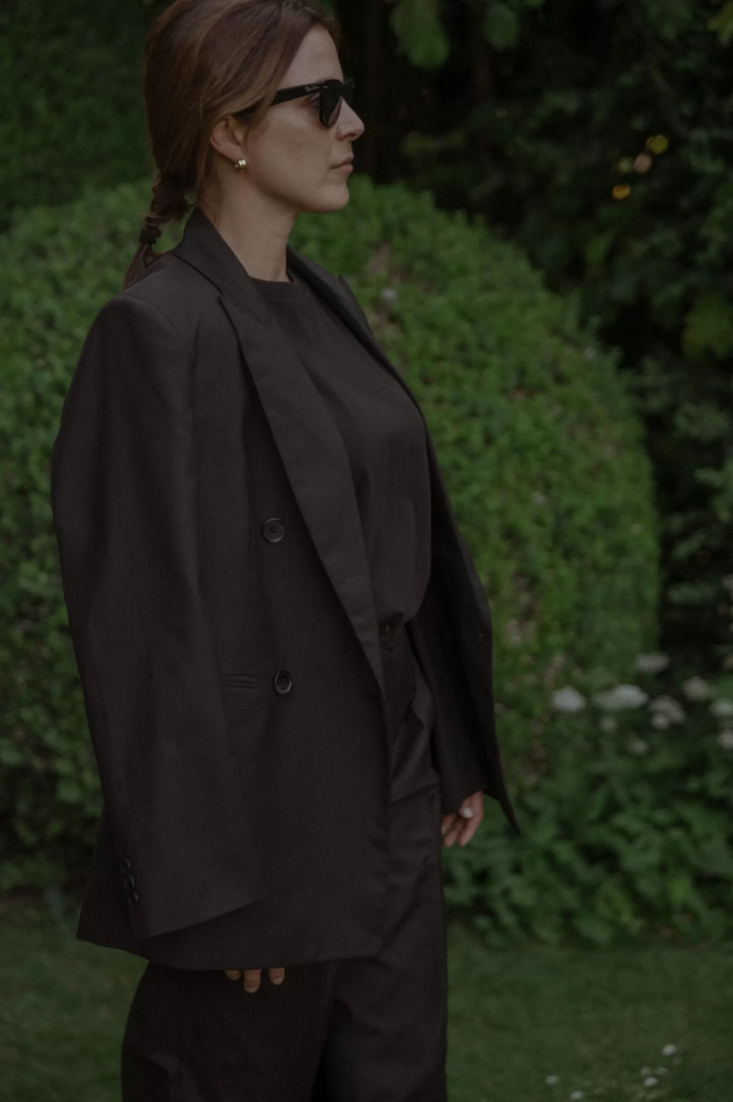 Les Soeurs Double-Breasted Blazer Ariana Black Sale