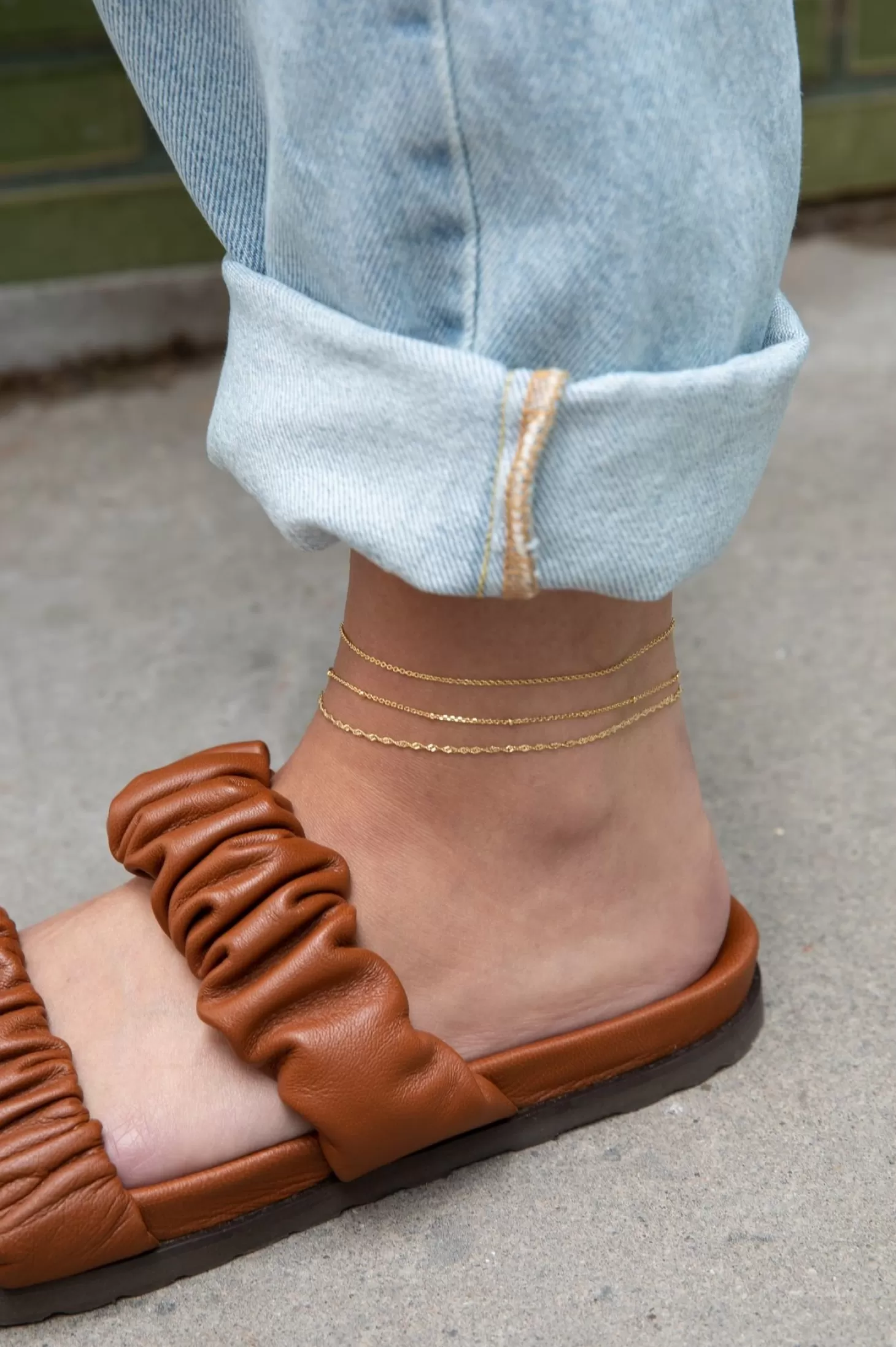 Les Soeurs Enkelbandje Helle Twisted Gold Cheap