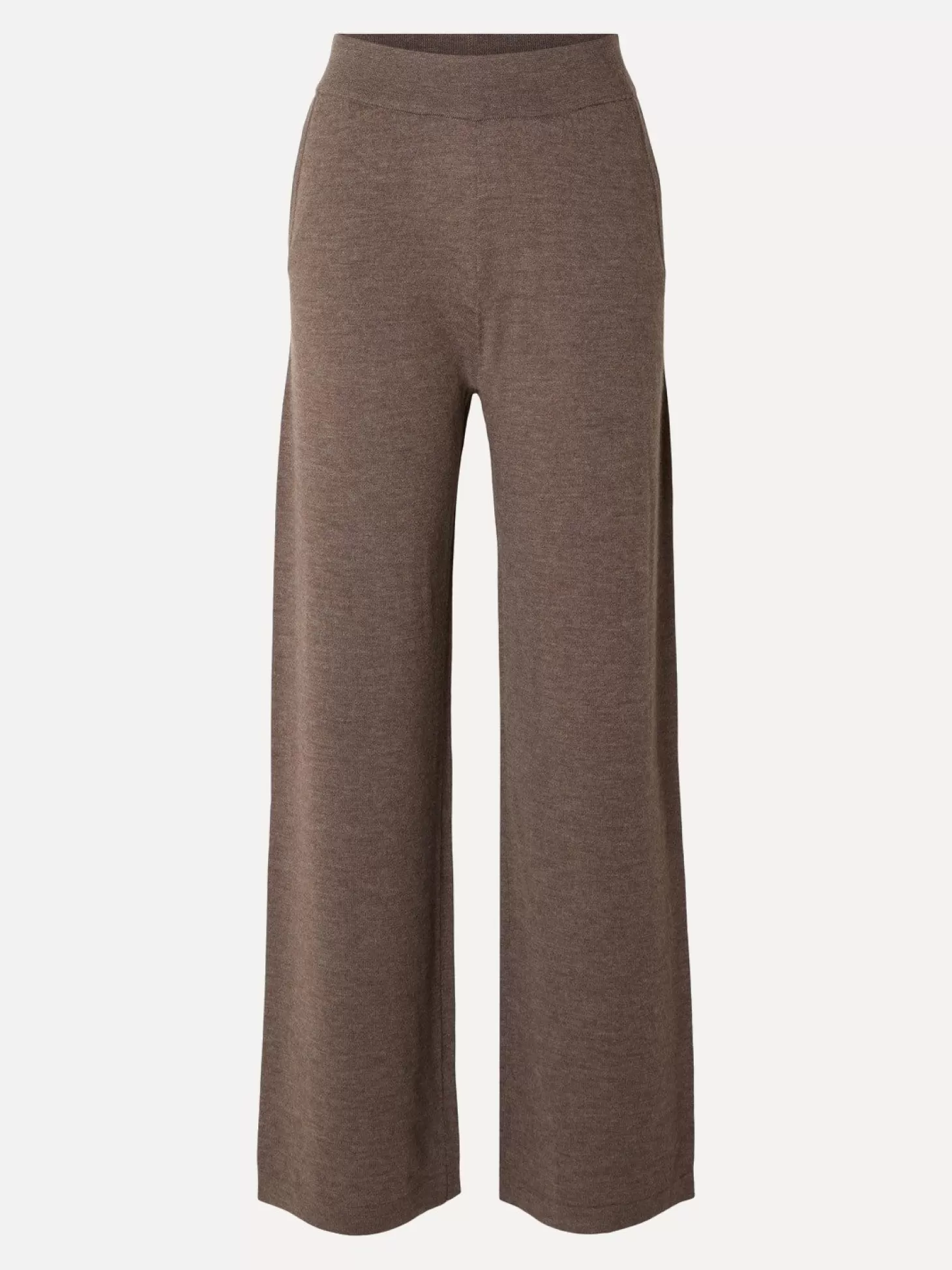 Selected Gebreide Broek Hanni Brownie Melange Discount