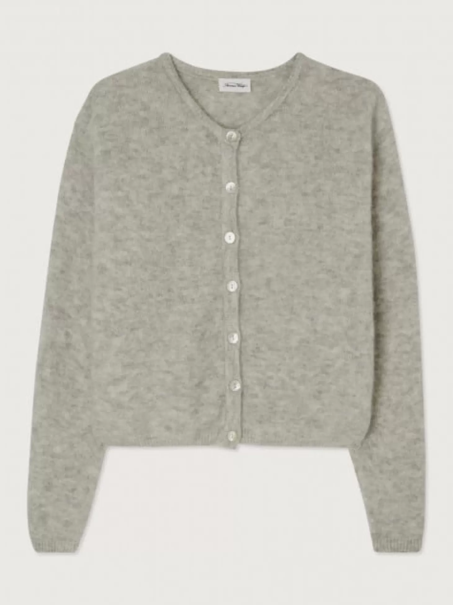 American Vintage Gebreide Cardigan Vitow Gris Claire Chine New