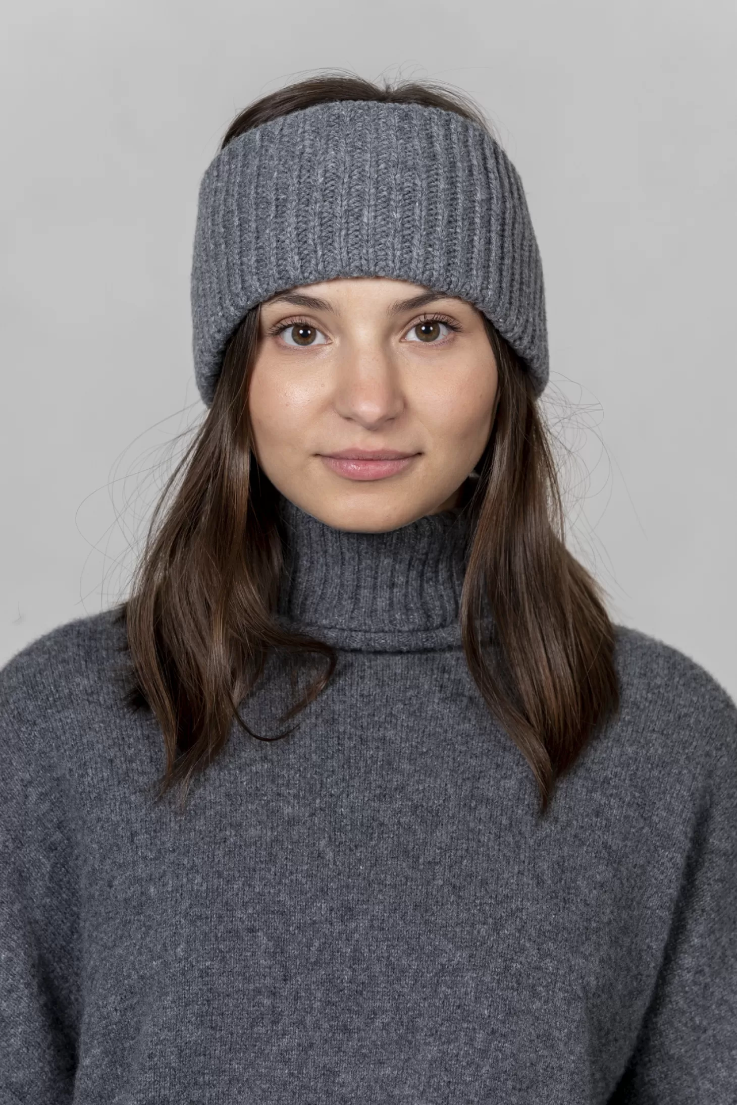 Selected Gebreide Haarband Prava Medium Grey Melange Sale