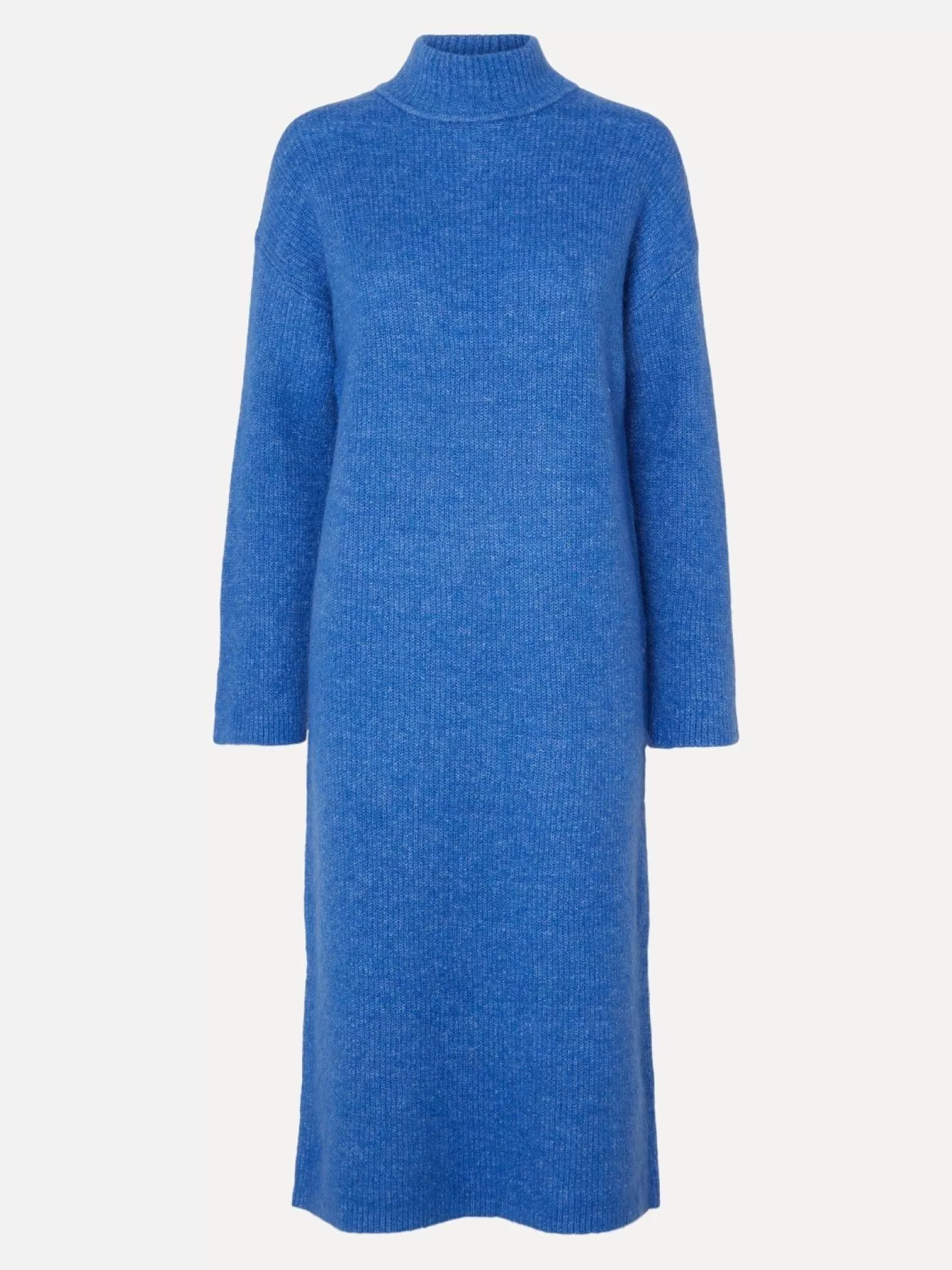 Selected Gebreide Midi Jurk Maline Nebulas Blue Discount