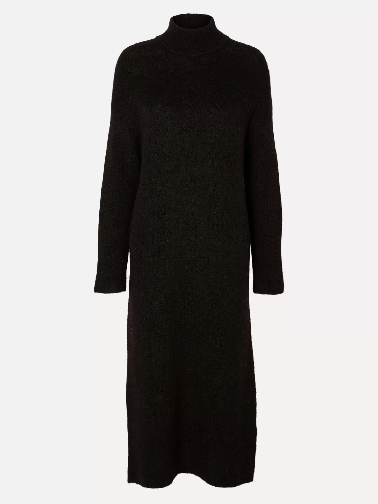 Selected Gebreide Midi Jurk Maline Black Store