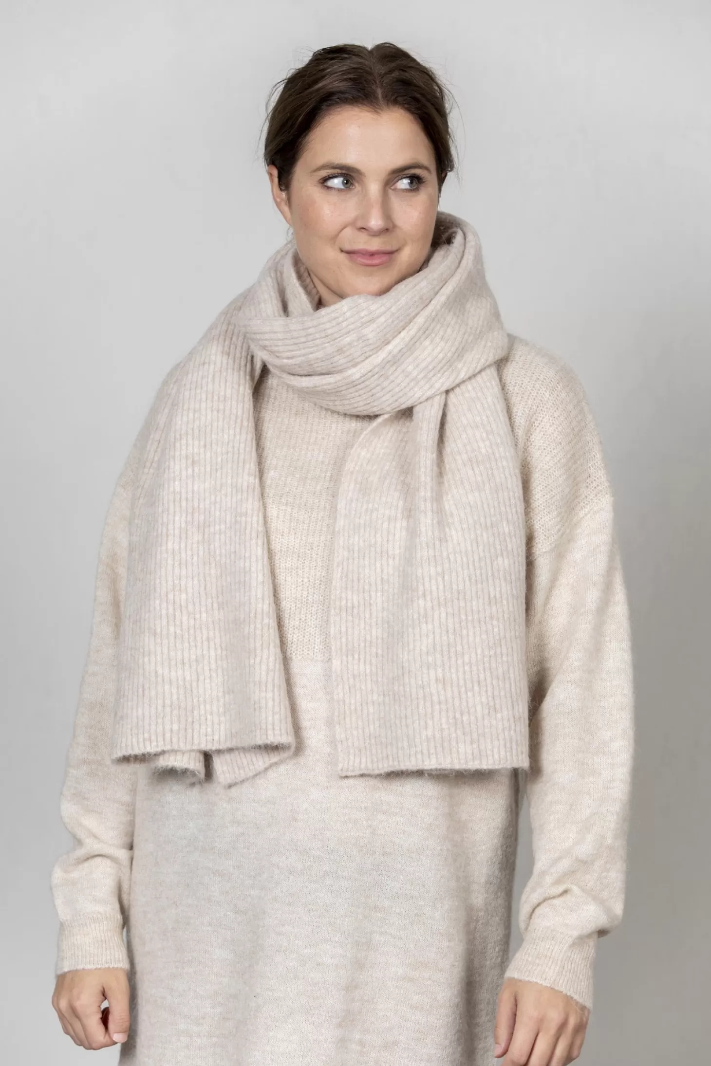 Selected Gebreide Sjaal Lulu Linna Birch Shop