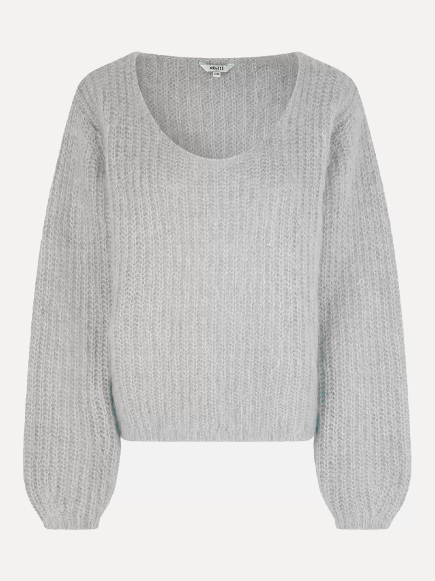 MBYM Gebreide Trui Corucci Letizia Light Grey Melange Fashion