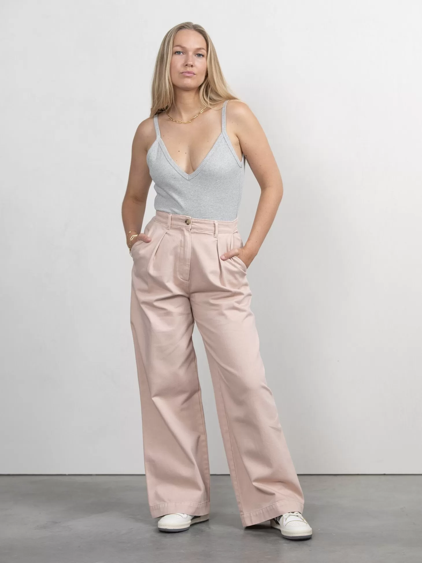 The Odder Side Geribbelde Body Emi Grey Outlet