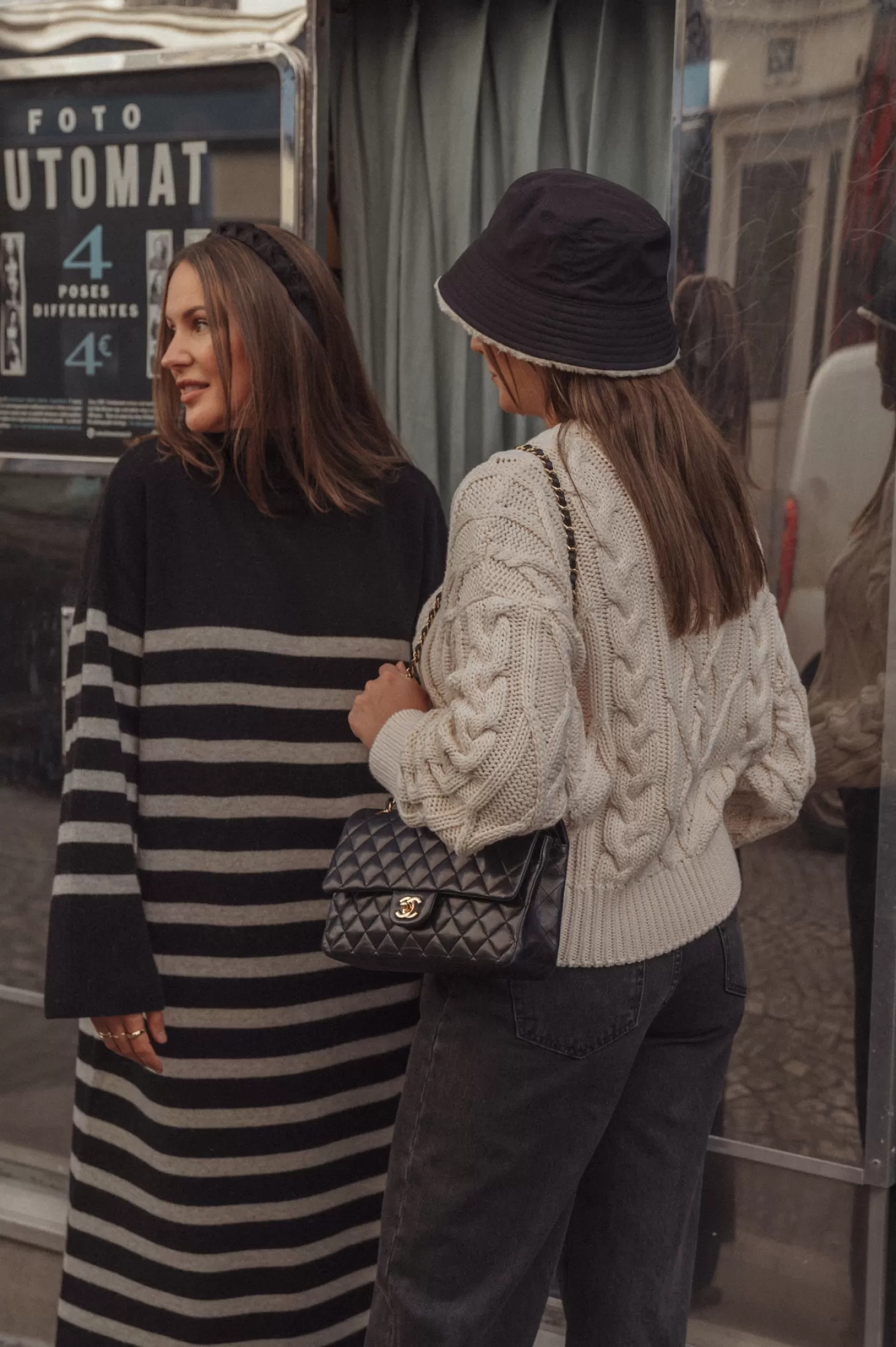gestreept_gebreide_jurk_penelope_3.webp Les Soeurs Gestreept Gebreide Jurk Penelope Black Flash Sale