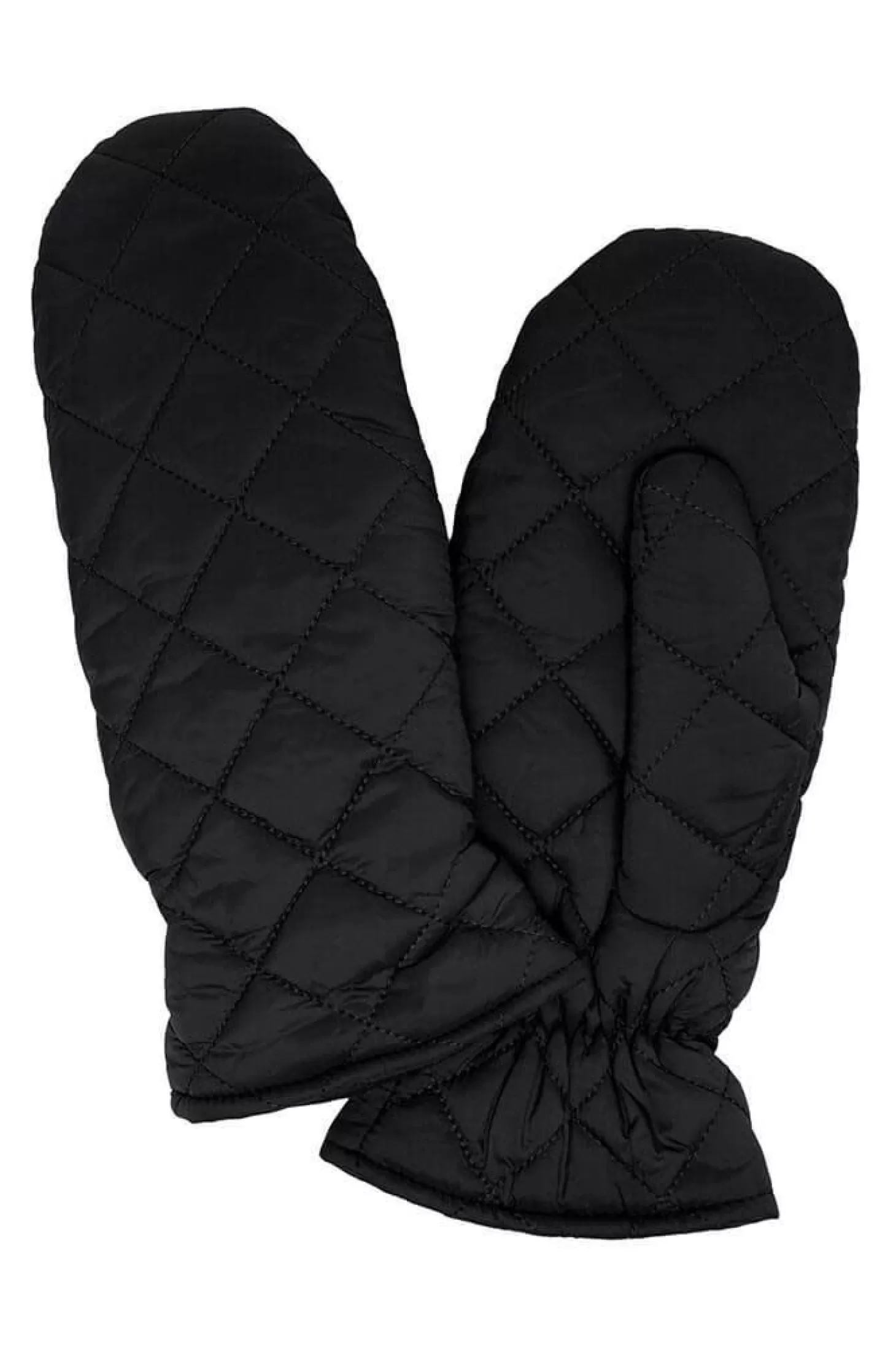 Selected Gewatteerde Wanten Amada Black Outlet