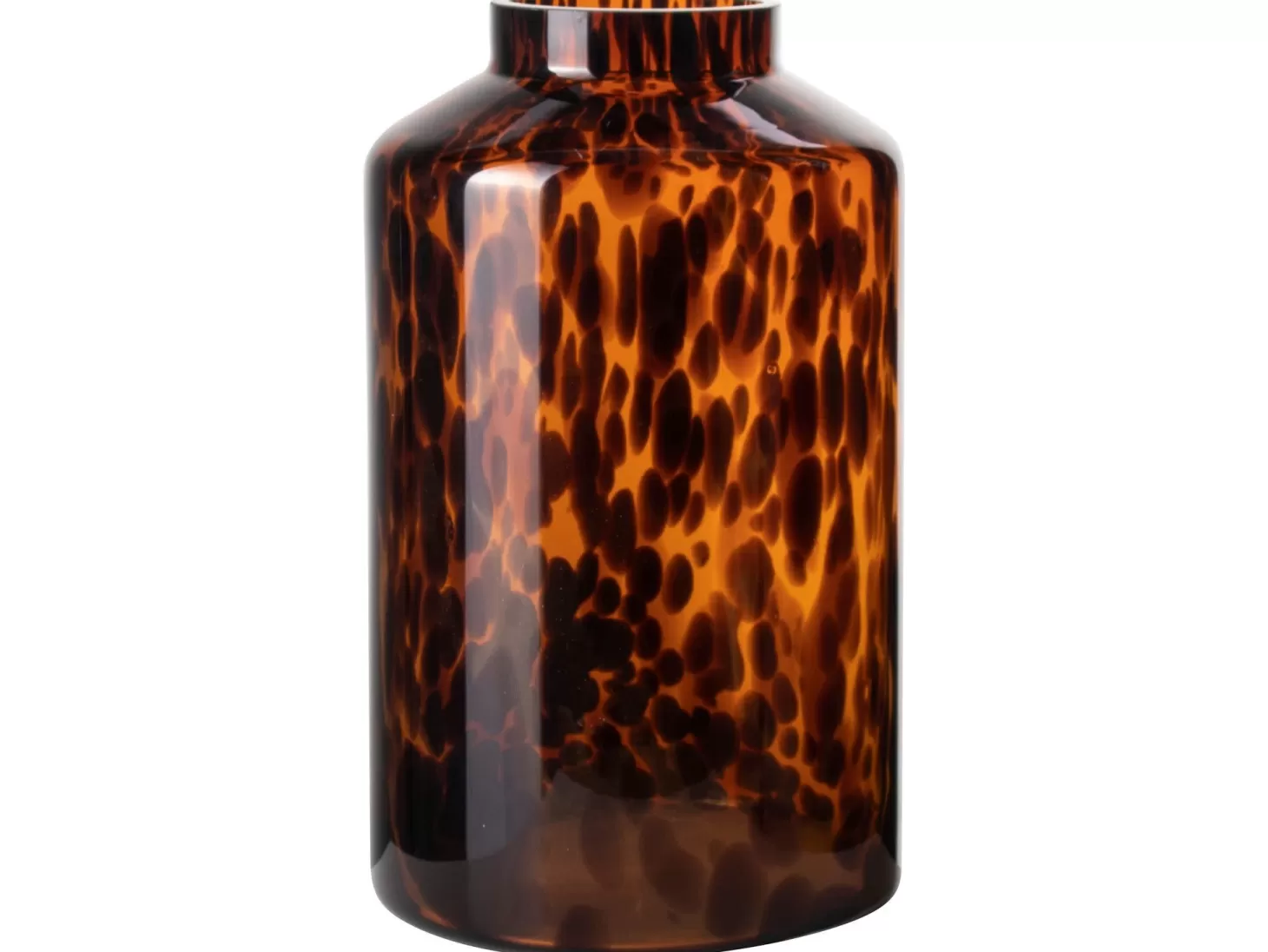 Gusta Glazen Vaas Panter Bruin Hot