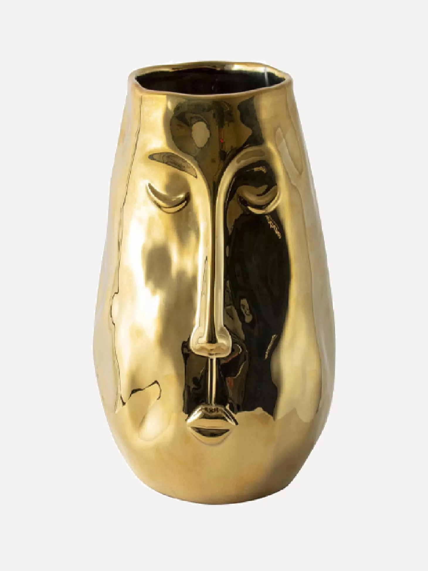Gusta Gouden Vaas Met Gezicht Gold Hot
