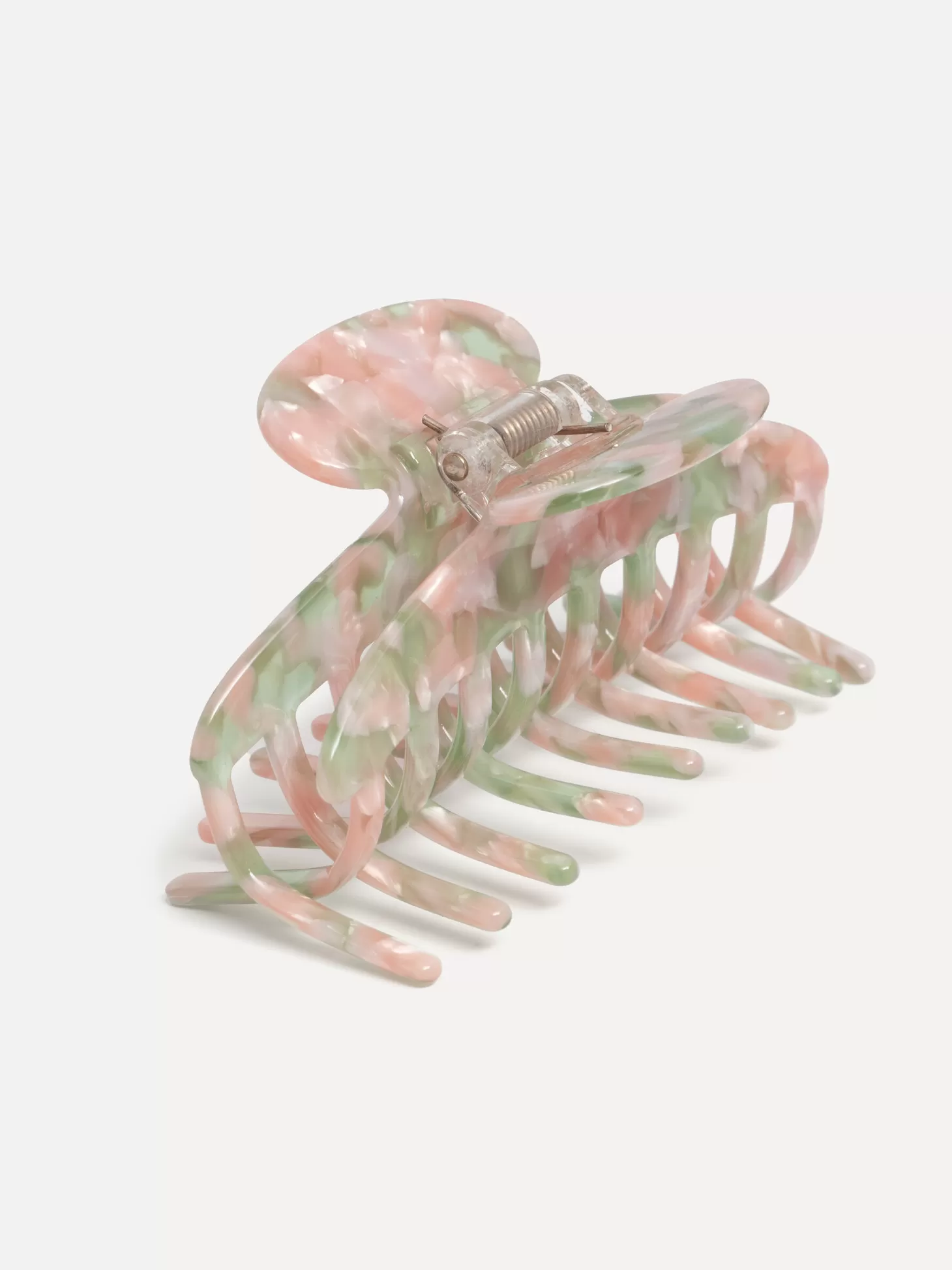 Les Soeurs Hair Clip Round Pink Green Clearance