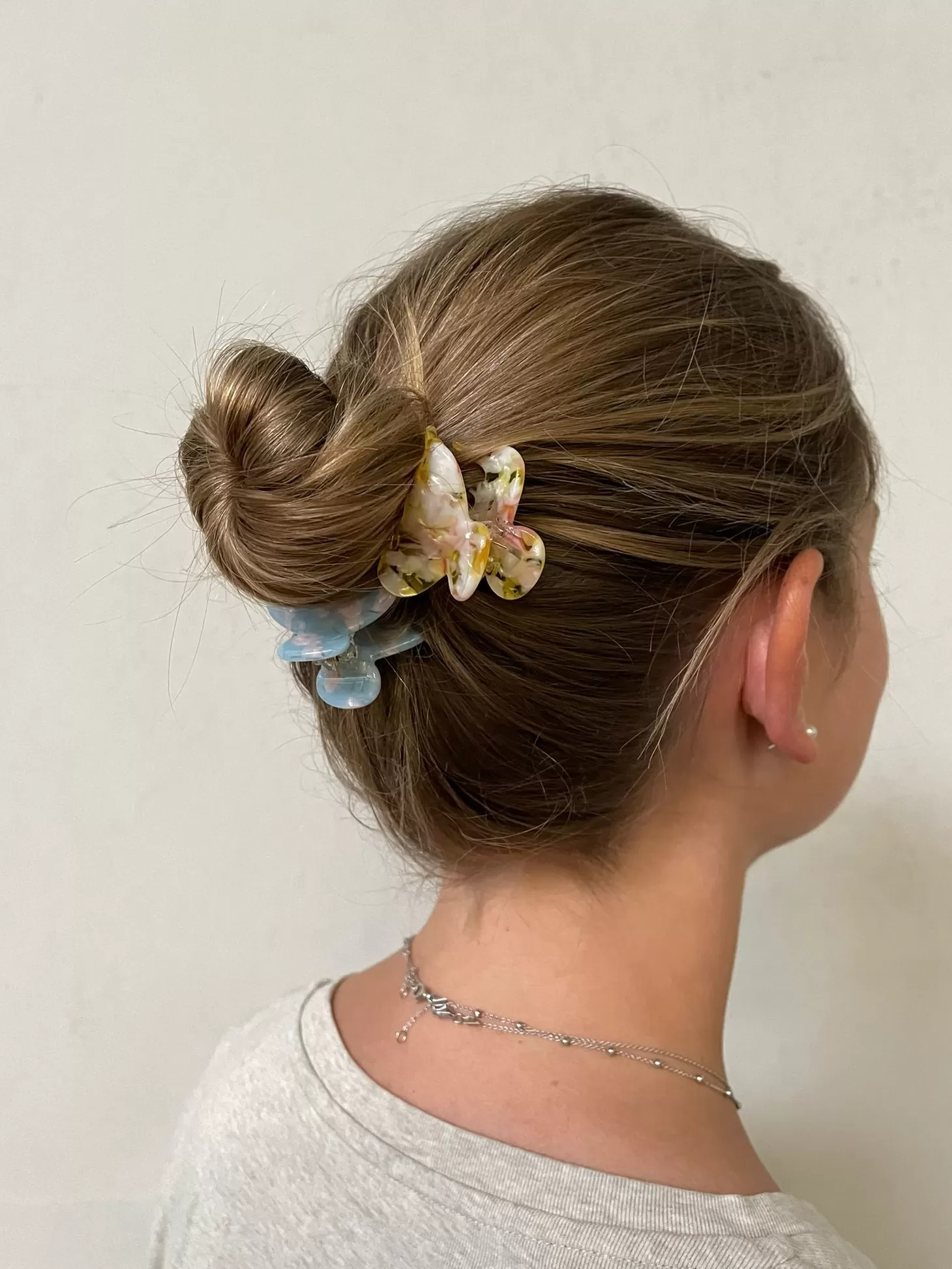 Les Soeurs Hair Clip Round Light Blue Outlet