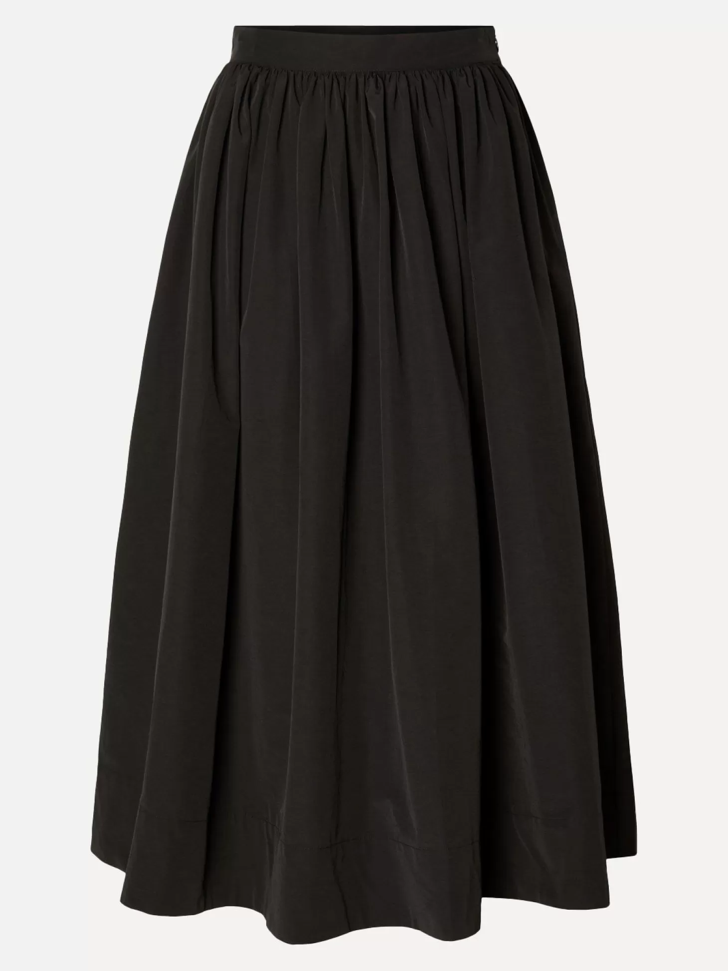 Selected Hoge Taille Midi Rok Libbie Black Clearance