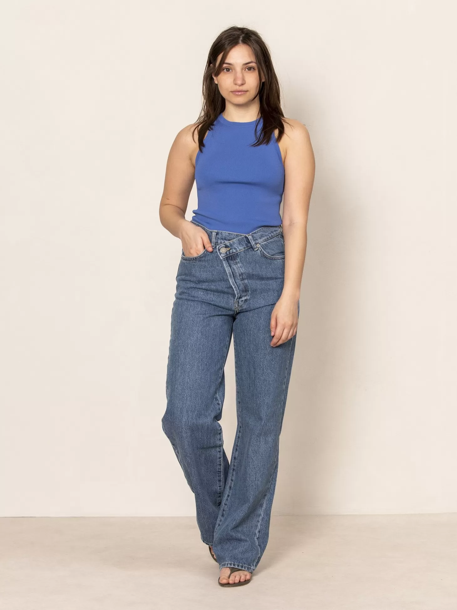 Les Soeurs Jeans Erica Mid Blue Best Sale