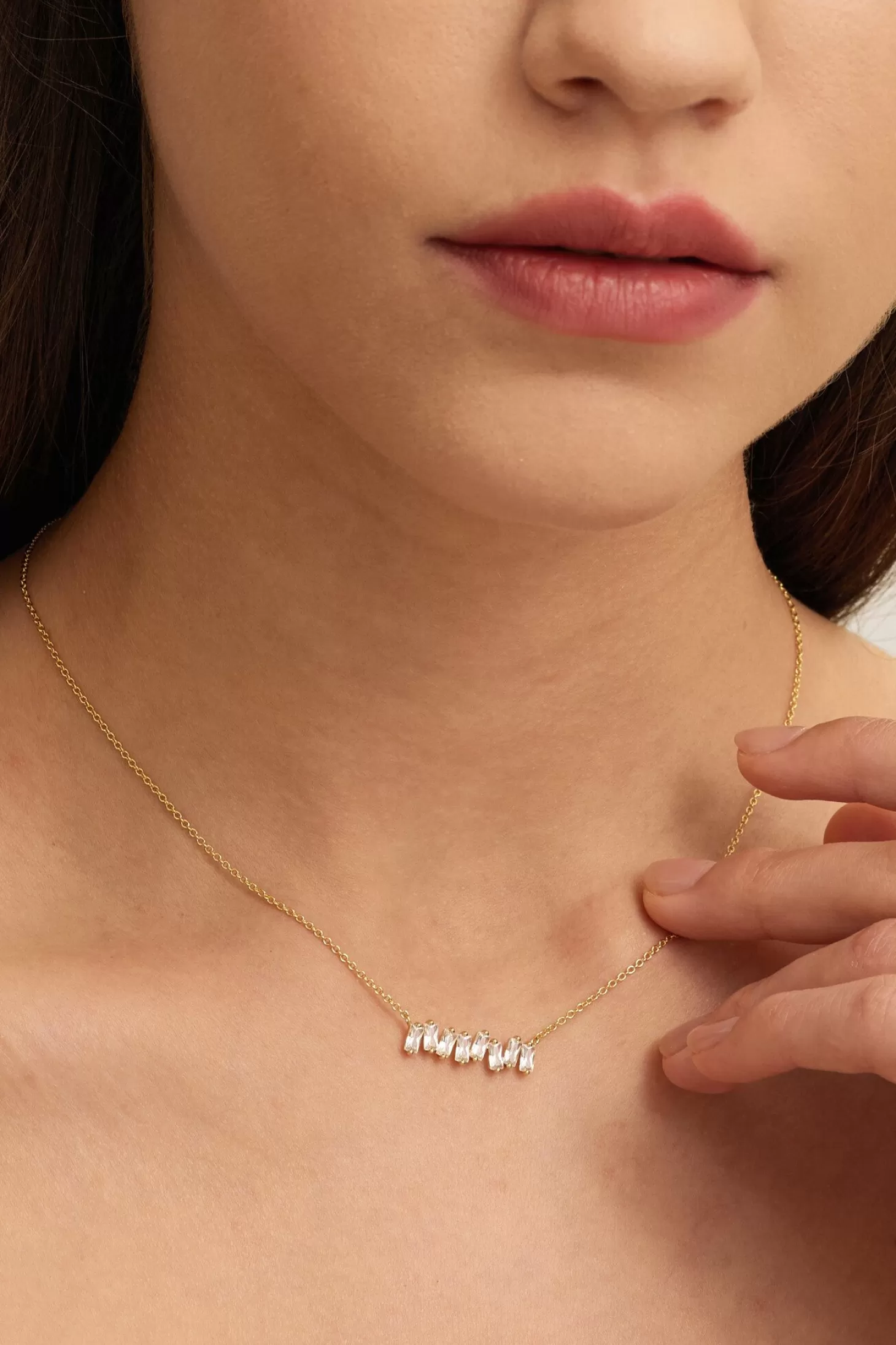Les Soeurs Ketting Roma Baguette Clear Gold Clearance
