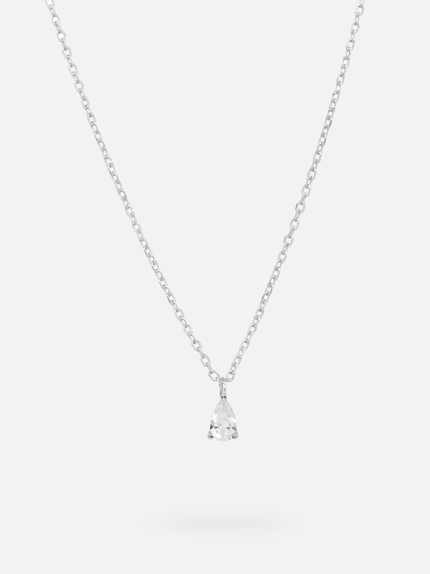 Les Soeurs Ketting Romee Extra Fine Chain Pear Silver Shop