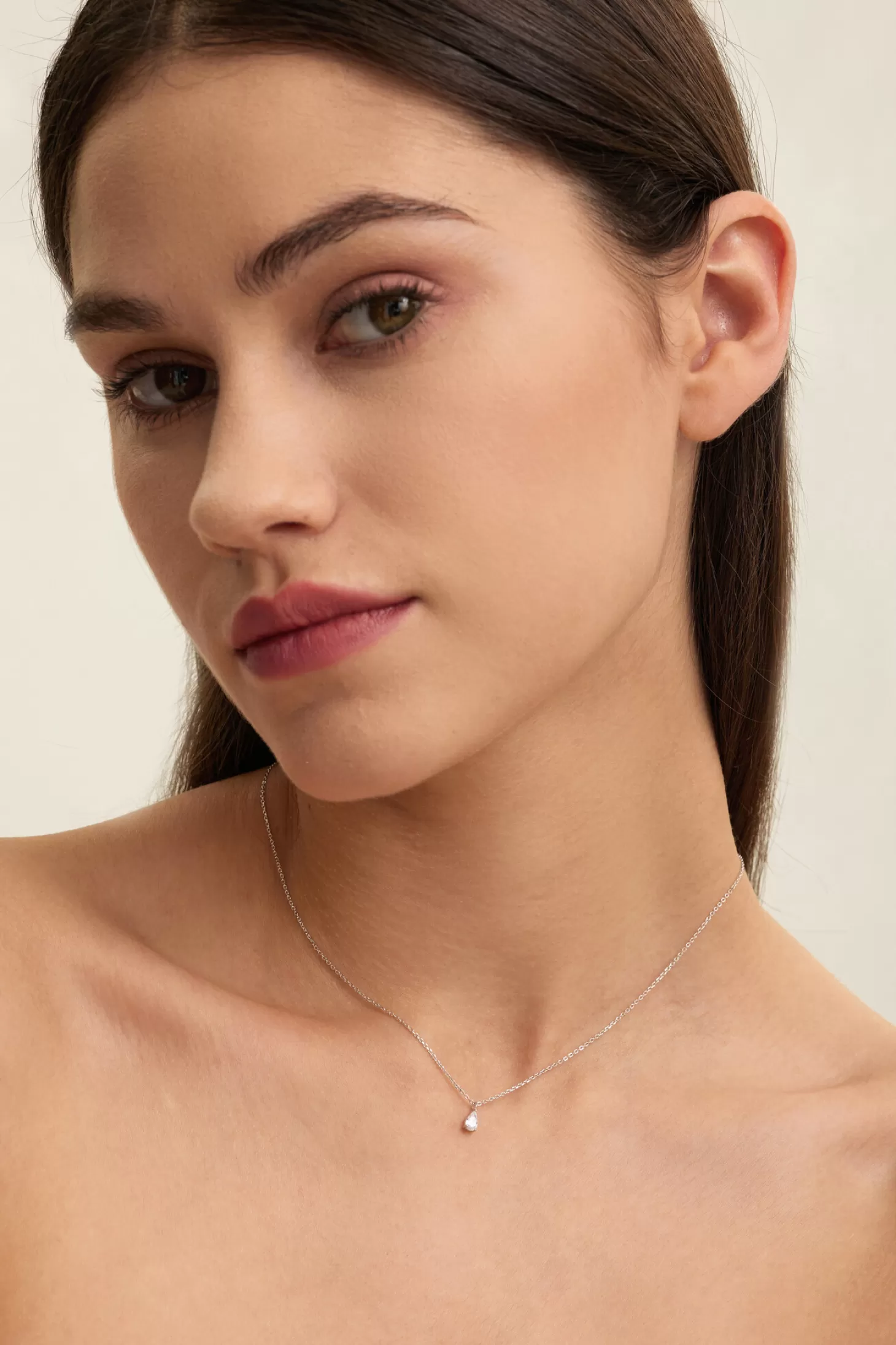 Les Soeurs Ketting Romee Extra Fine Chain Pear Silver Shop
