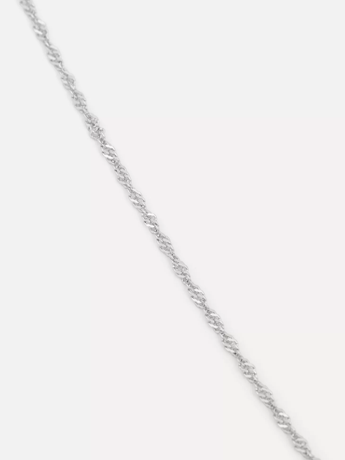 Les Soeurs Ketting Romee Twisted Chain Silver Flash Sale
