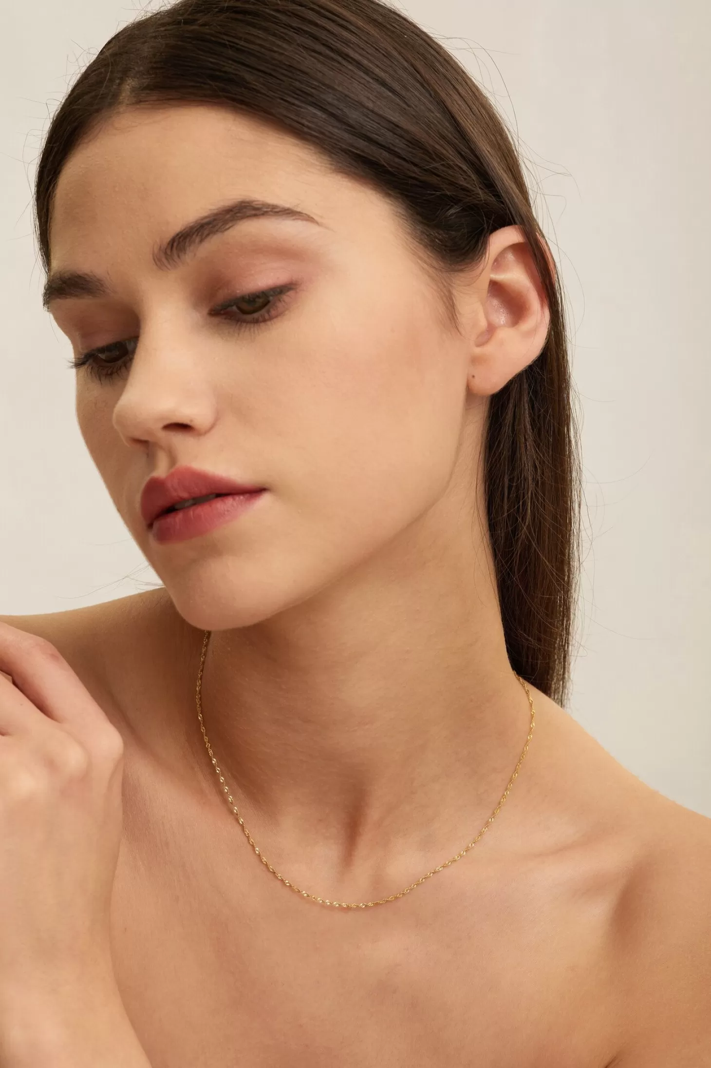 Les Soeurs Ketting Romee Twisted Chain Gold New