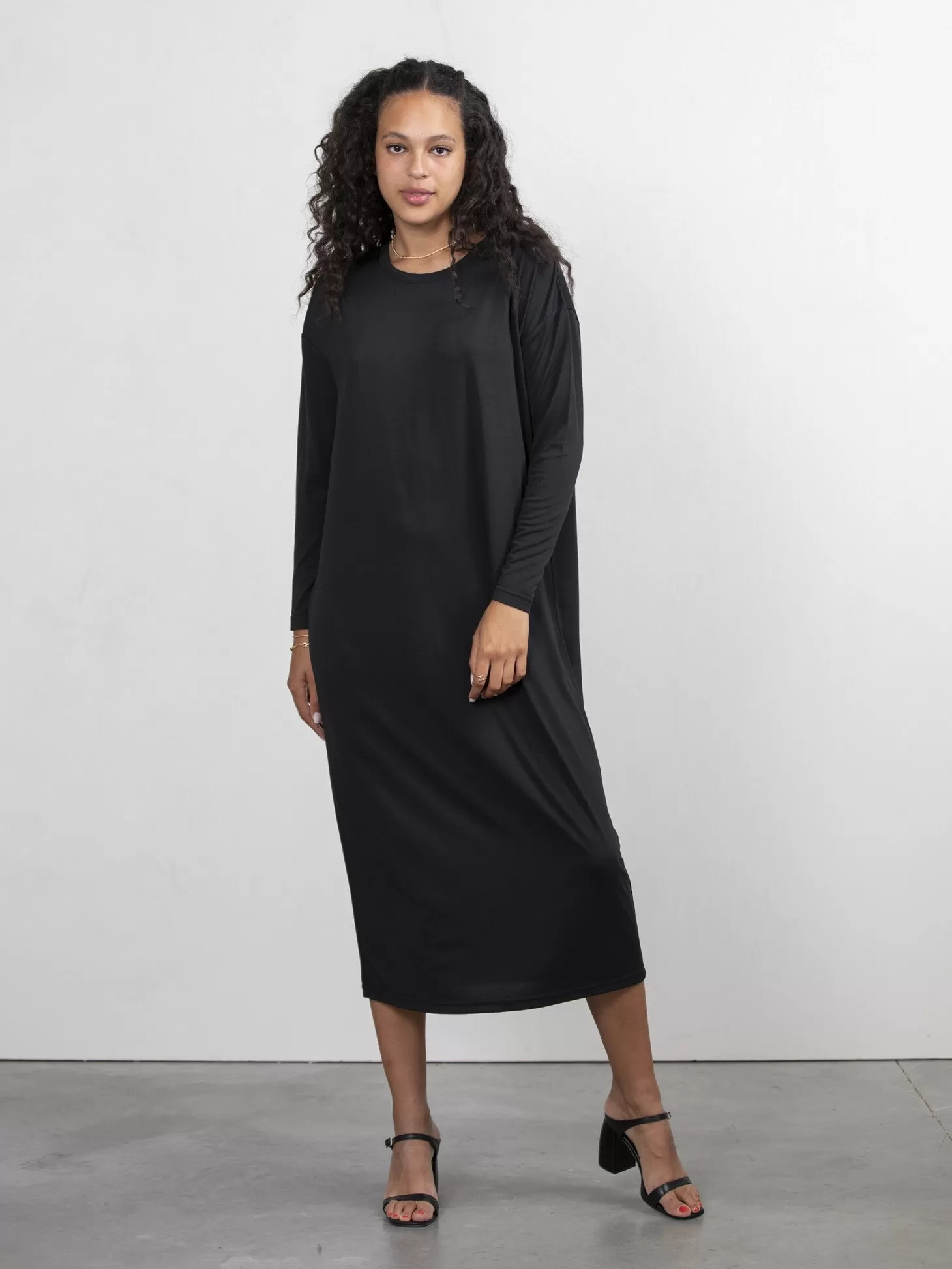 Les Soeurs Lange Jersey Jurk Anne Black Online