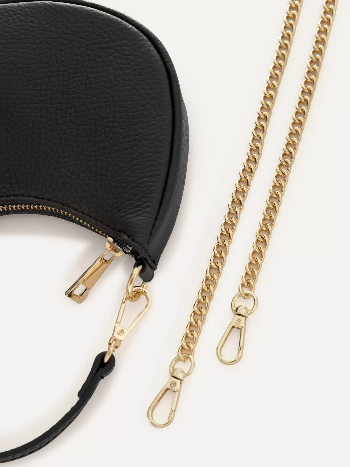 Les Soeurs Leren Baguette Handtas Cedric Black Clearance
