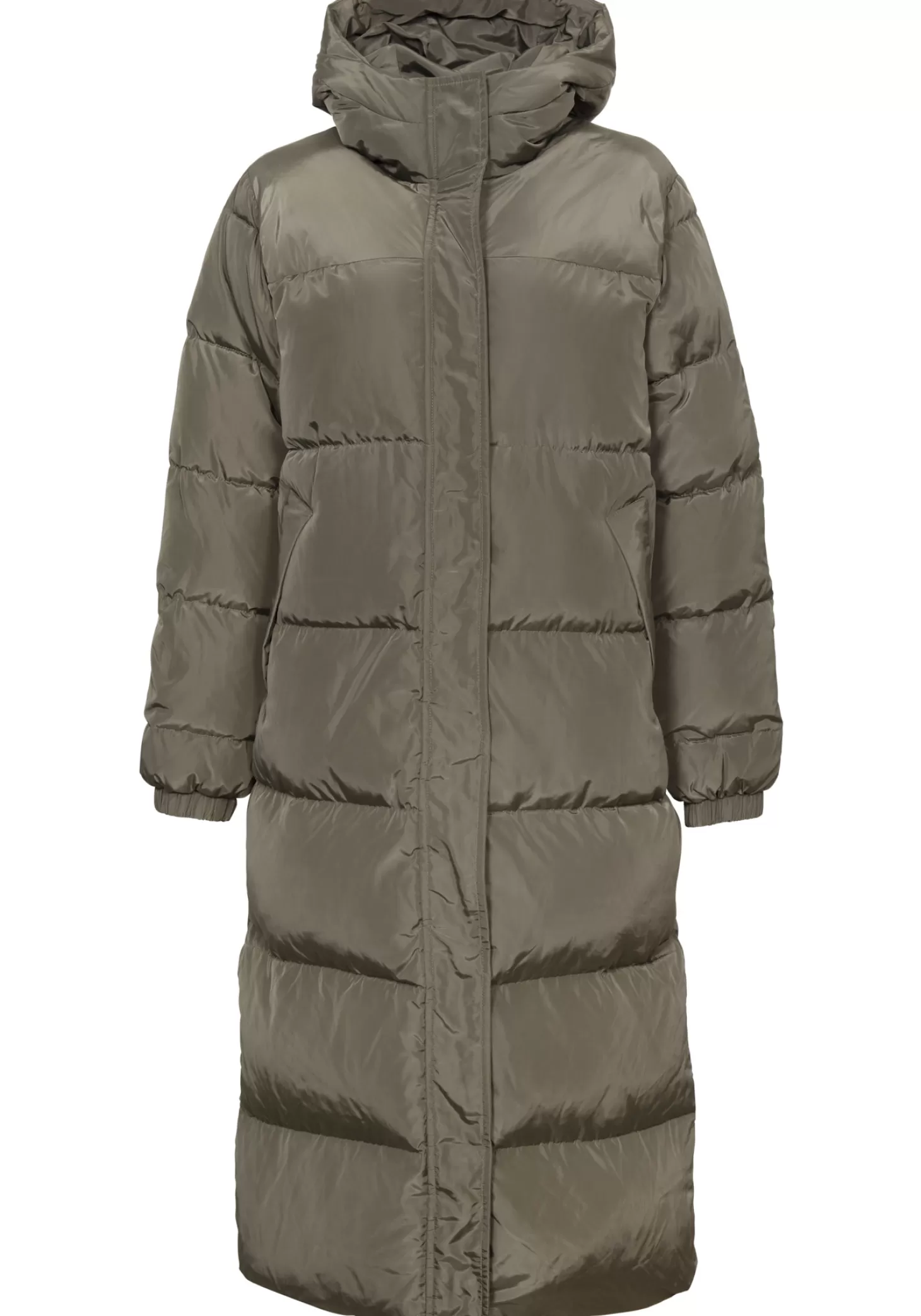 Les Soeurs Longline Gewatteerde Jas Colin Khaki Discount