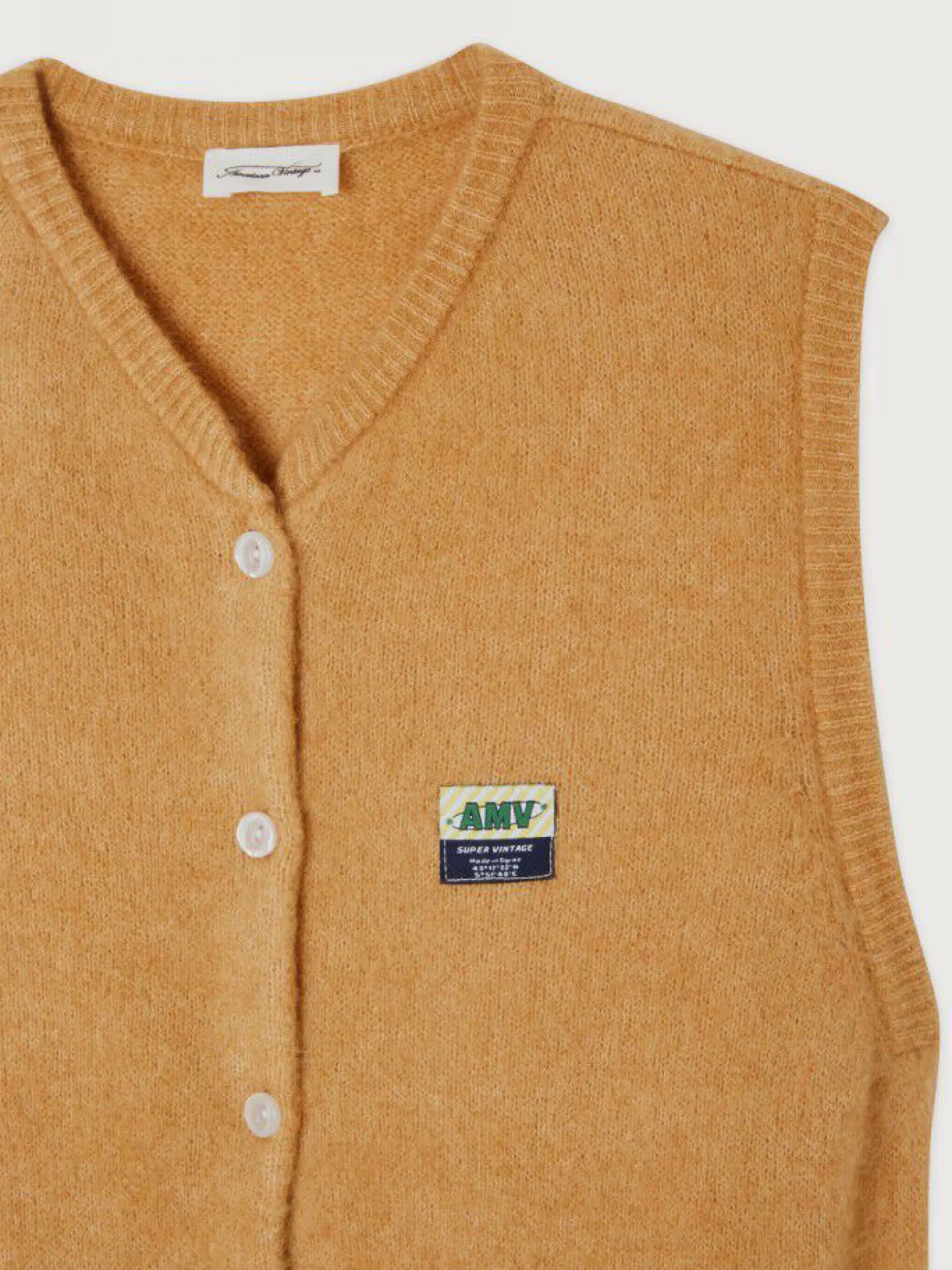 American Vintage Mouwloos Cardigan Vitow Croissant Chine Clearance