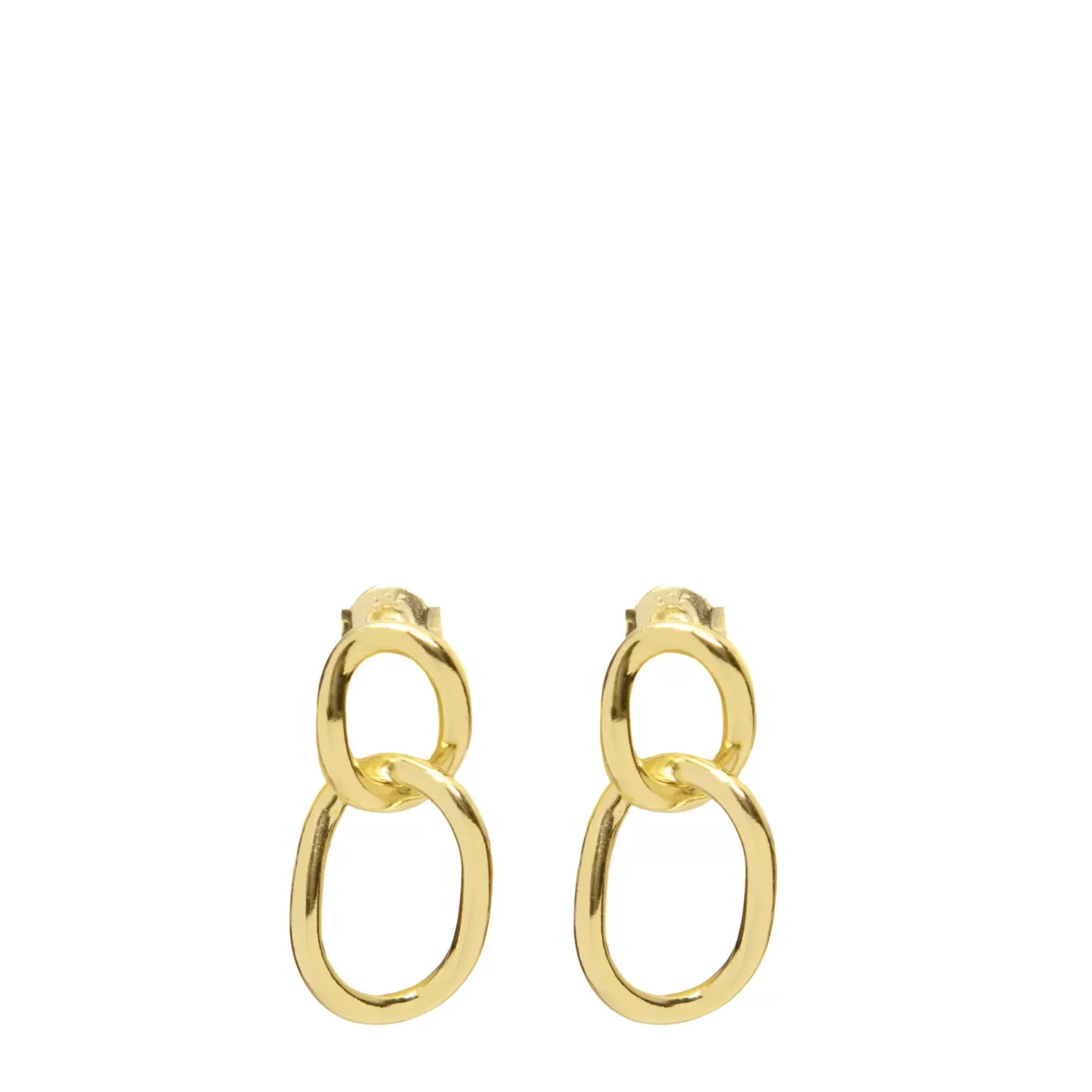 Les Soeurs Oorbel Cara Double Loop Gold Discount