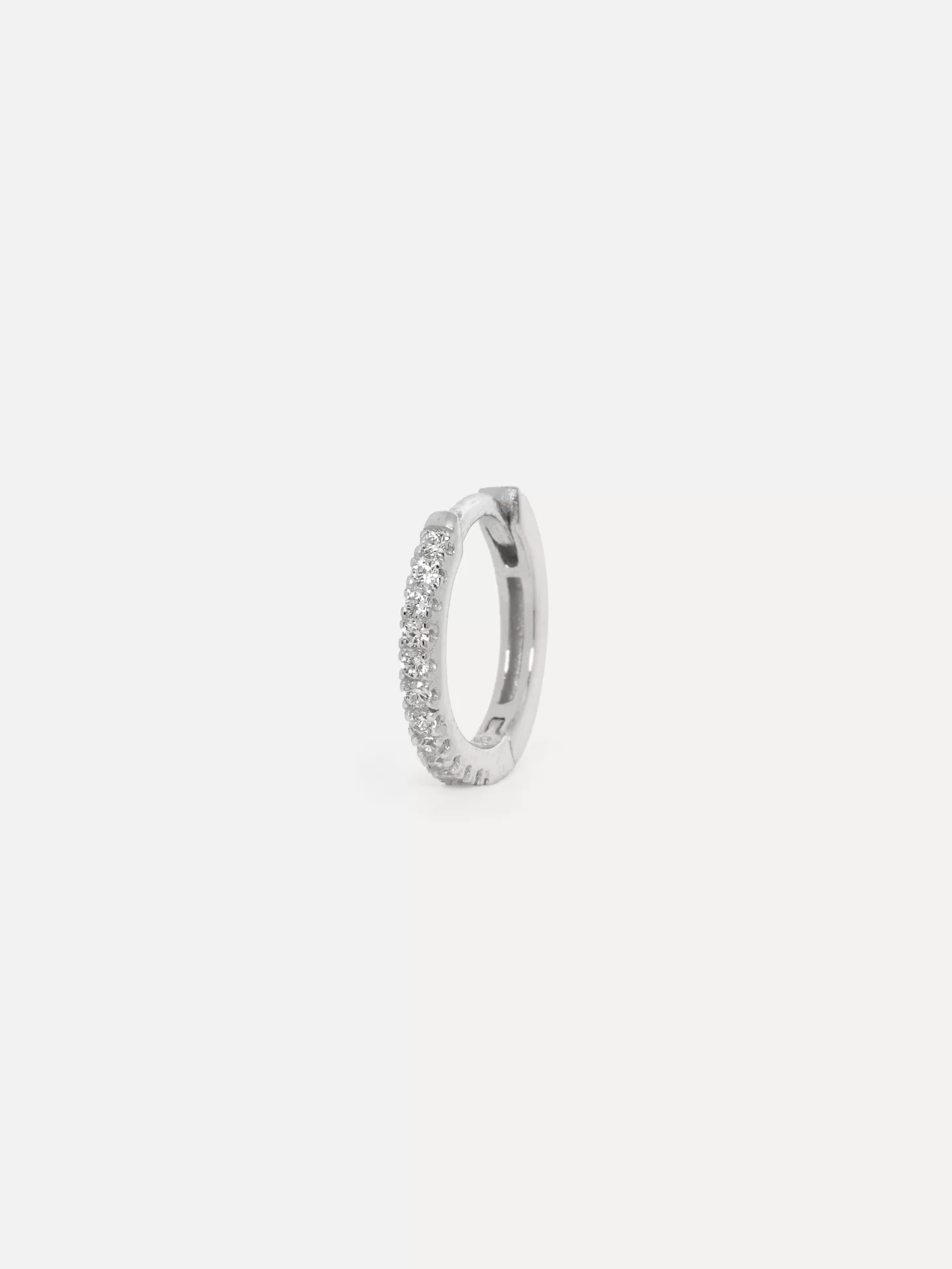 Les Soeurs Oorbel Jeanne Midi Strass Silver Clear Cheap