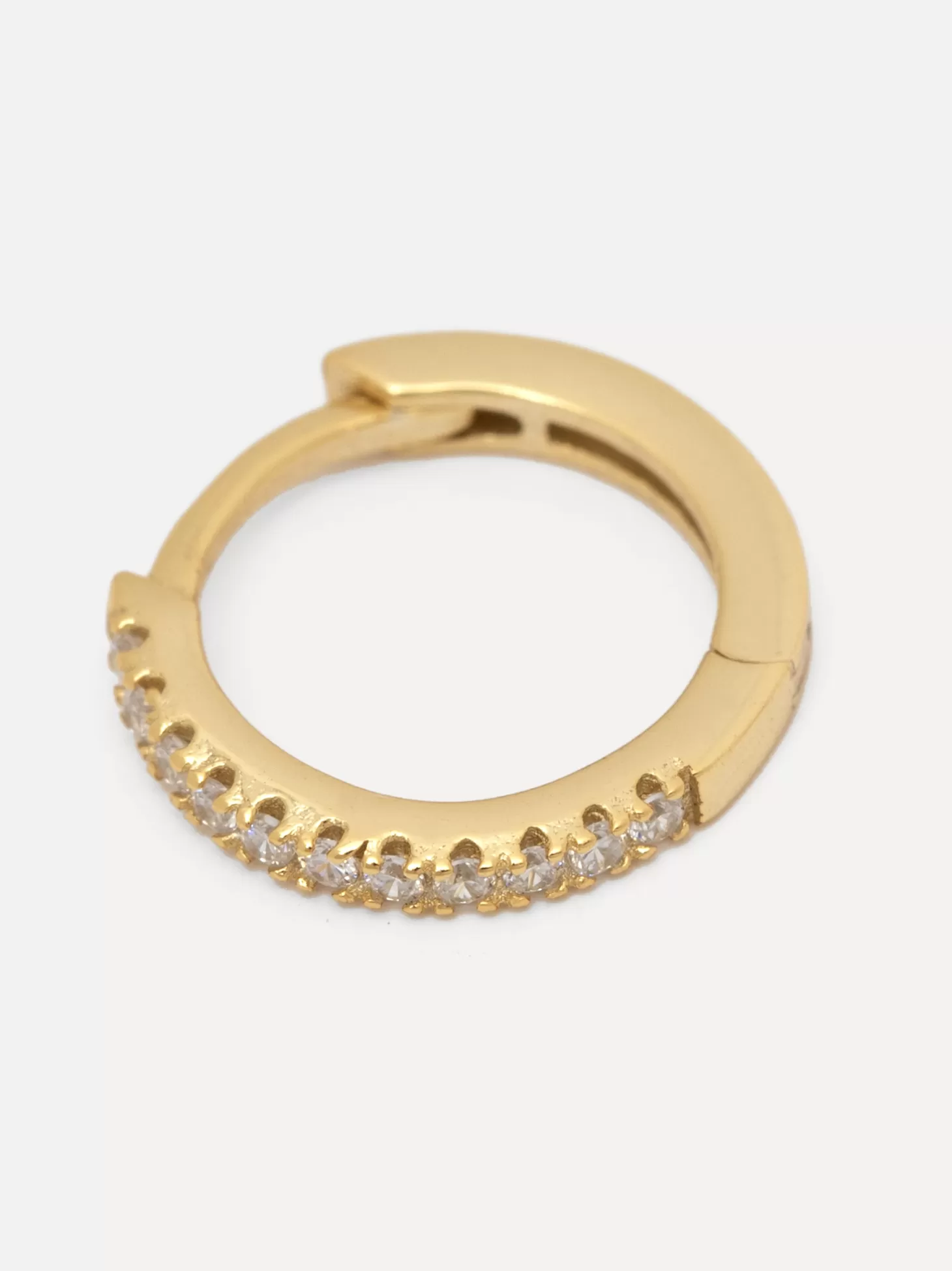 Les Soeurs Oorbel Jeanne Midi Strass Gold Clear New