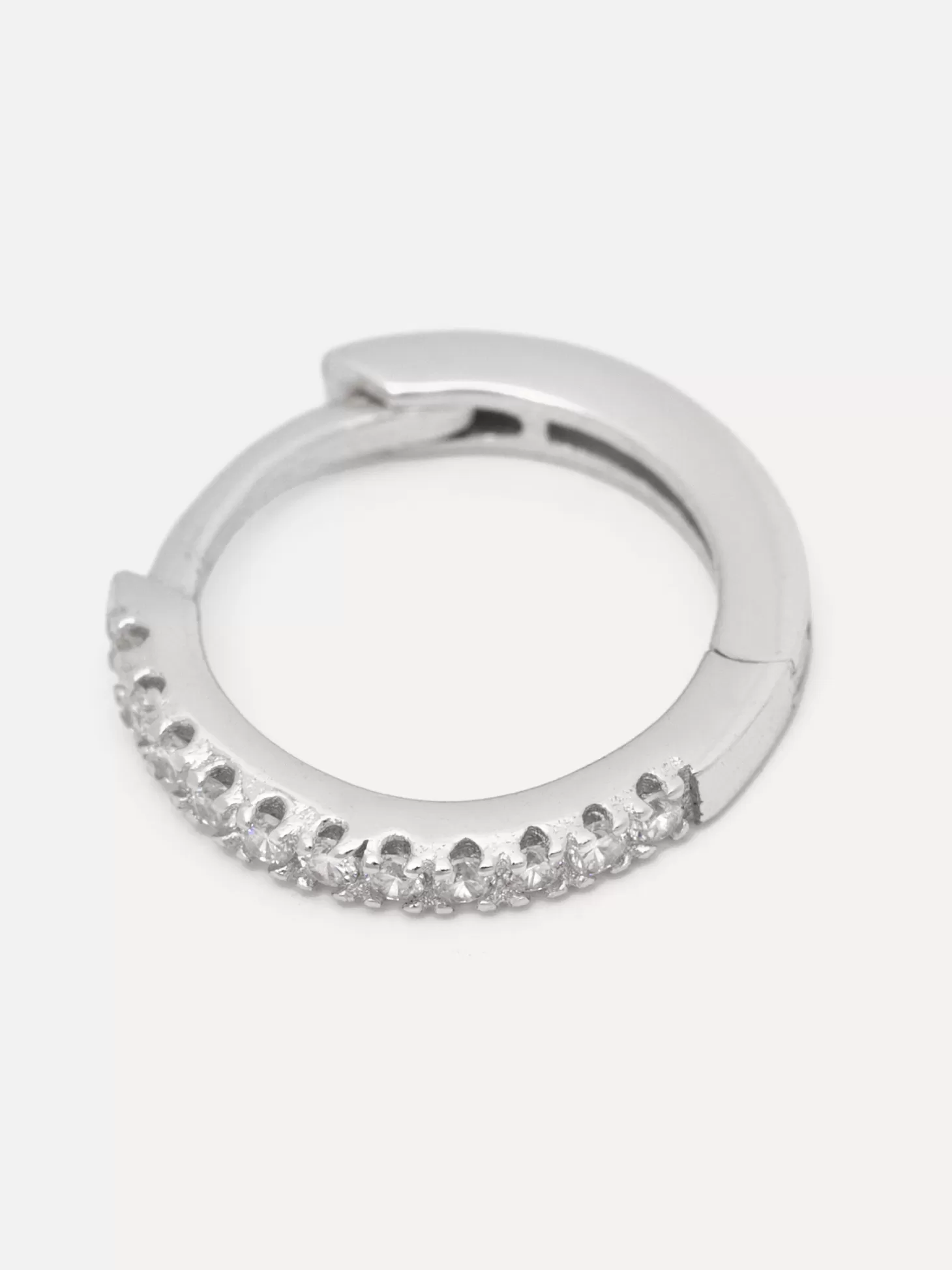 Les Soeurs Oorbel Jeanne Midi Strass Silver Clear Cheap