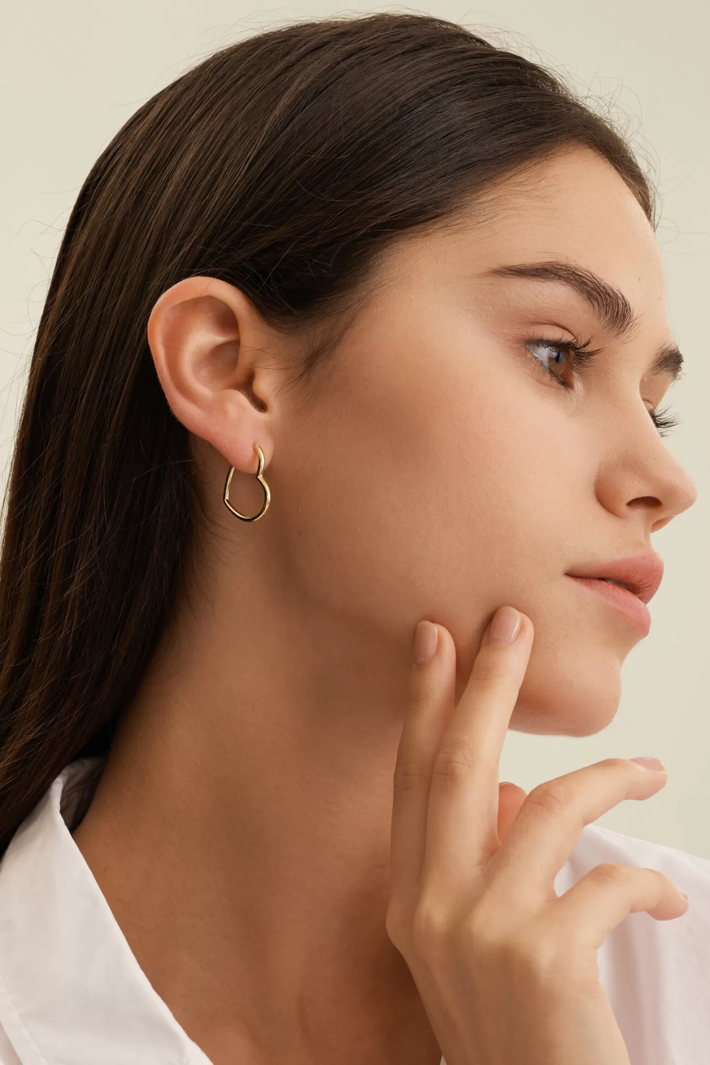 Les Soeurs Oorbel Jenny Heart Gold Clearance