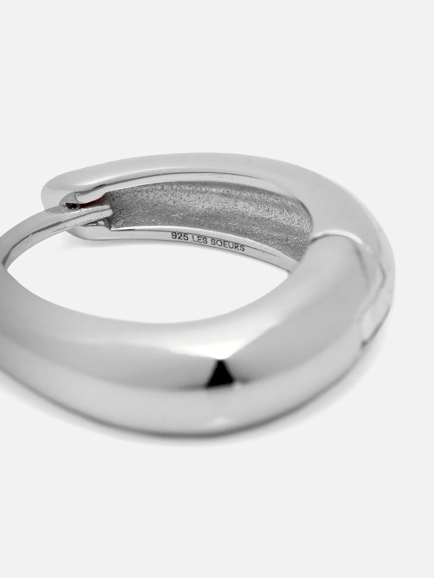 Les Soeurs Oorbel Joanne Oval Silver Sale