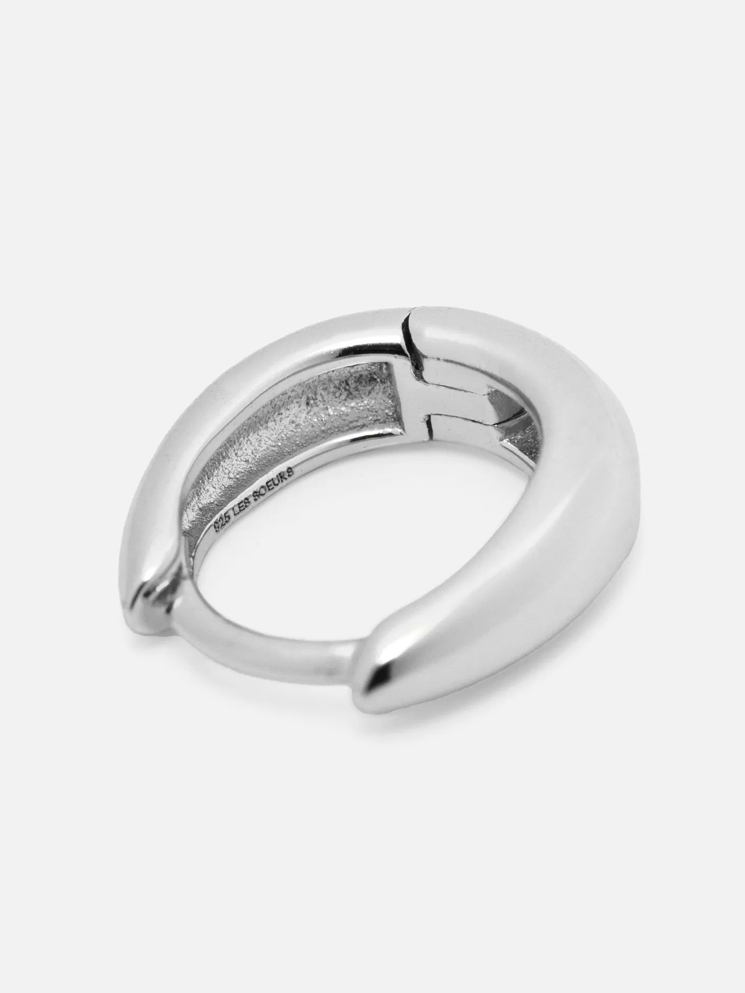 Les Soeurs Oorbel Joanne Oval Mini Silver Cheap