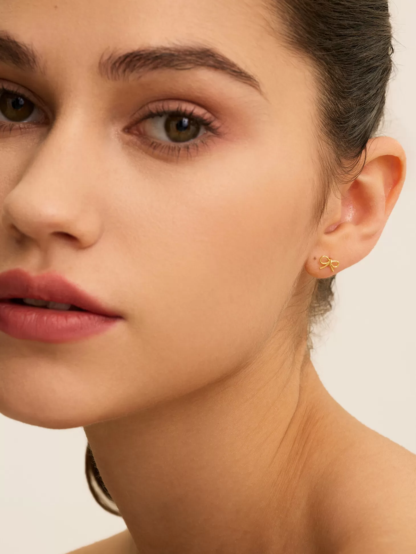 Les Soeurs Oorbel Jolie Bow Gold Clearance
