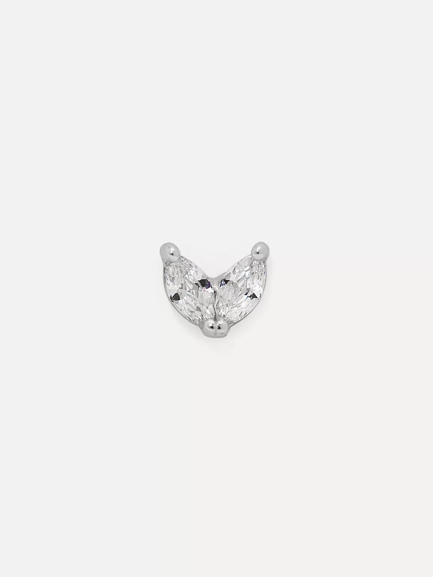 Les Soeurs Oorbel Jolie Double Leaf Silver Discount