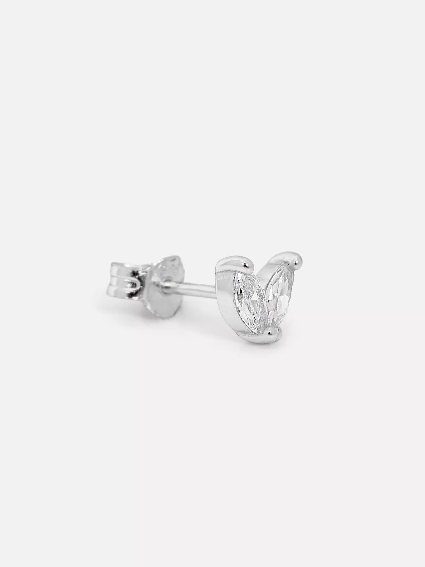 Les Soeurs Oorbel Jolie Double Leaf Silver Discount