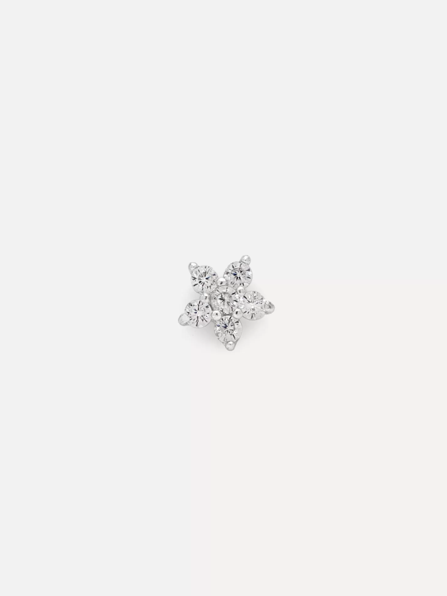 Les Soeurs Oorbel Jolie Flower Strass Silver Hot