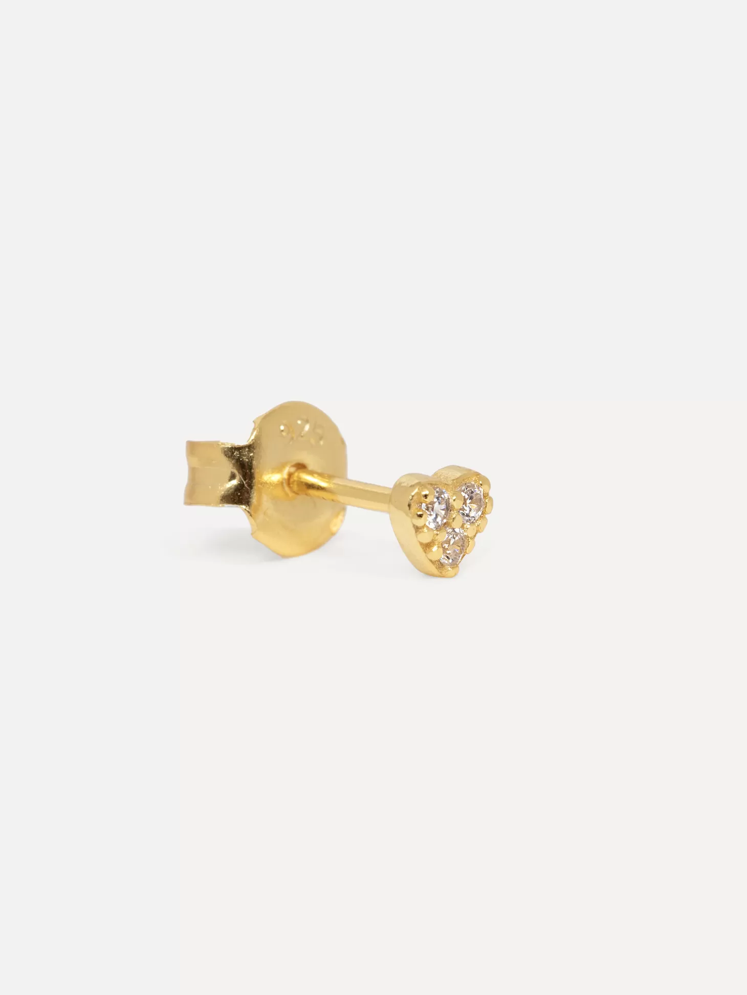 Les Soeurs Oorbel Jolie Heart Strass Gold Cheap